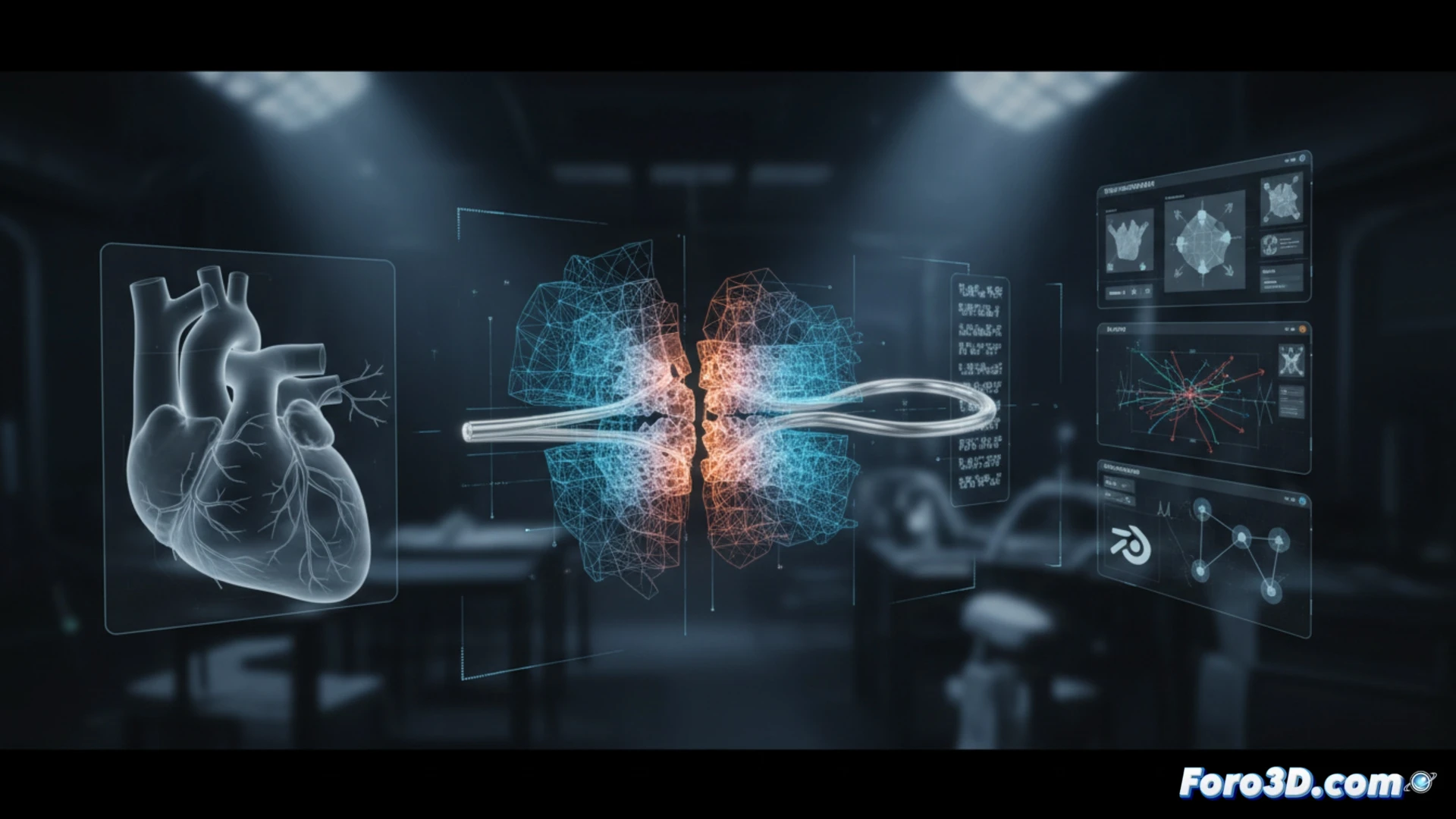 Microsuturador de nitinol fracturado con análisis forense 3D mostrando transformación de fase y grieta