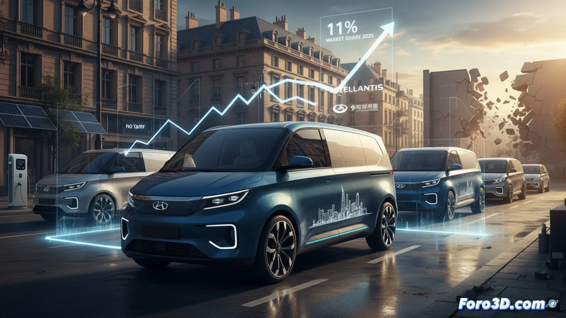 Furgonetas eléctricas chinas avanzan hacia Europa sin aranceles, con marcas como Chery, Geely y Foton.