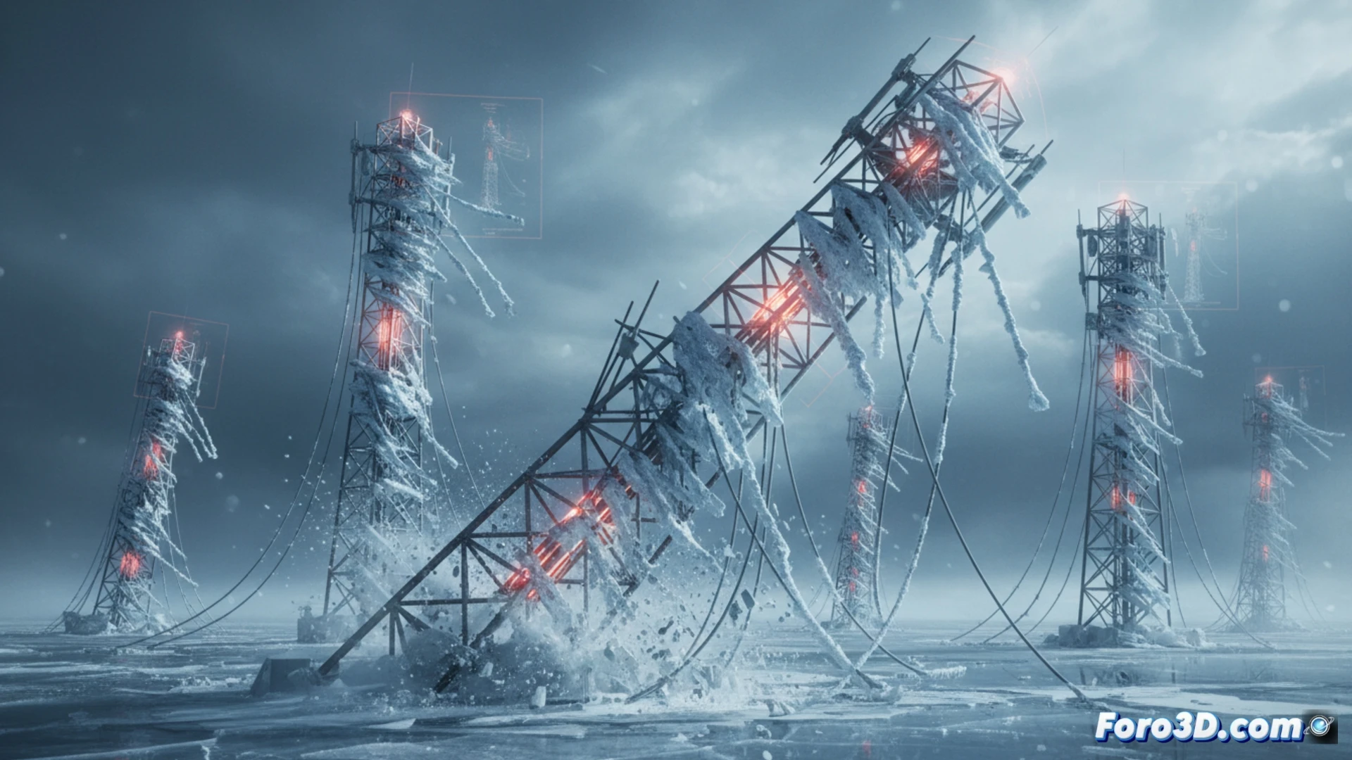 Simulación de fatiga en mástil 5G con hielo asimétrico y vibración por galope en Ansys