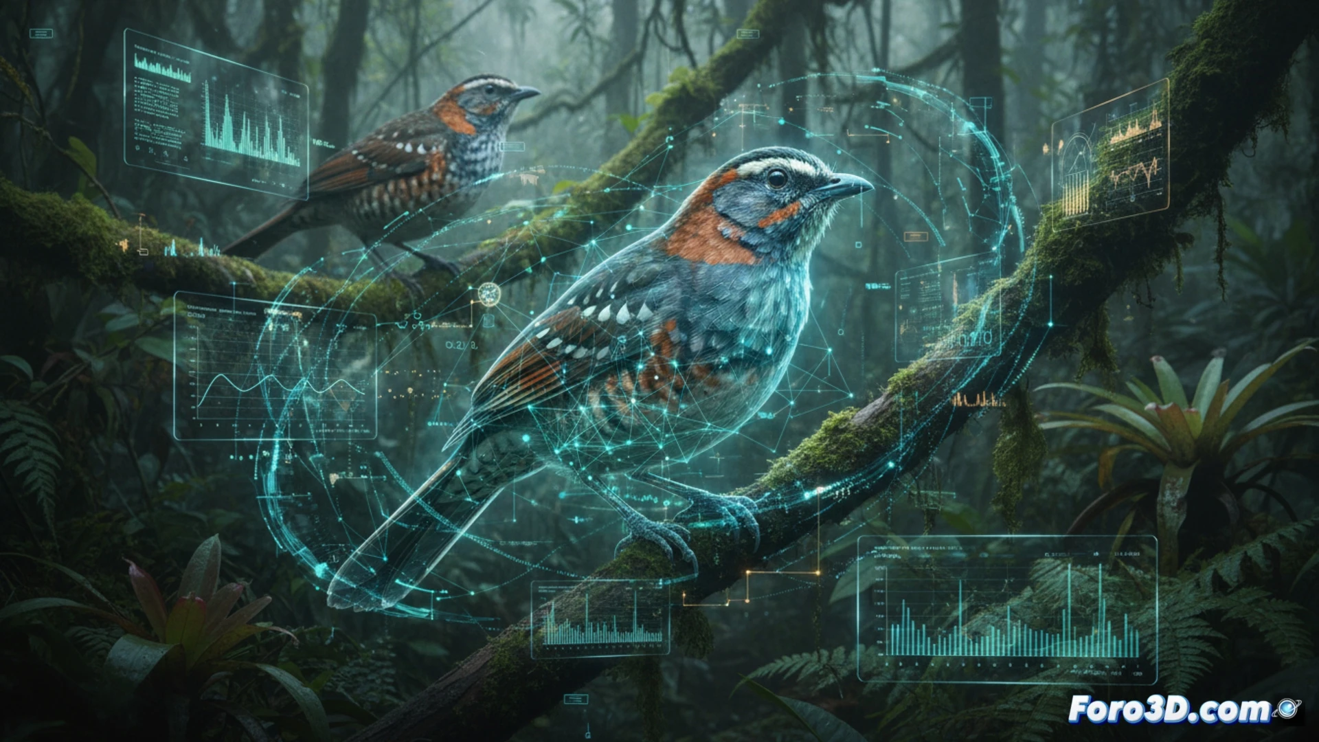 Modelado 3D del Tororoí de Urrao, ave críptica colombiana, para gemelo digital ornitológico con datos acústicos y morfológicos