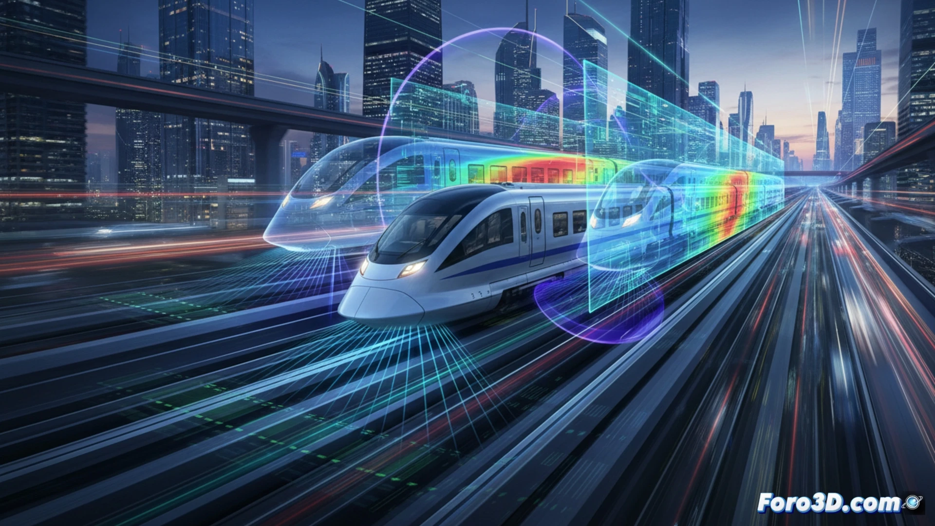 Escaneo LiDAR de vía maglev para gemelo digital ferroviario de alta precisión