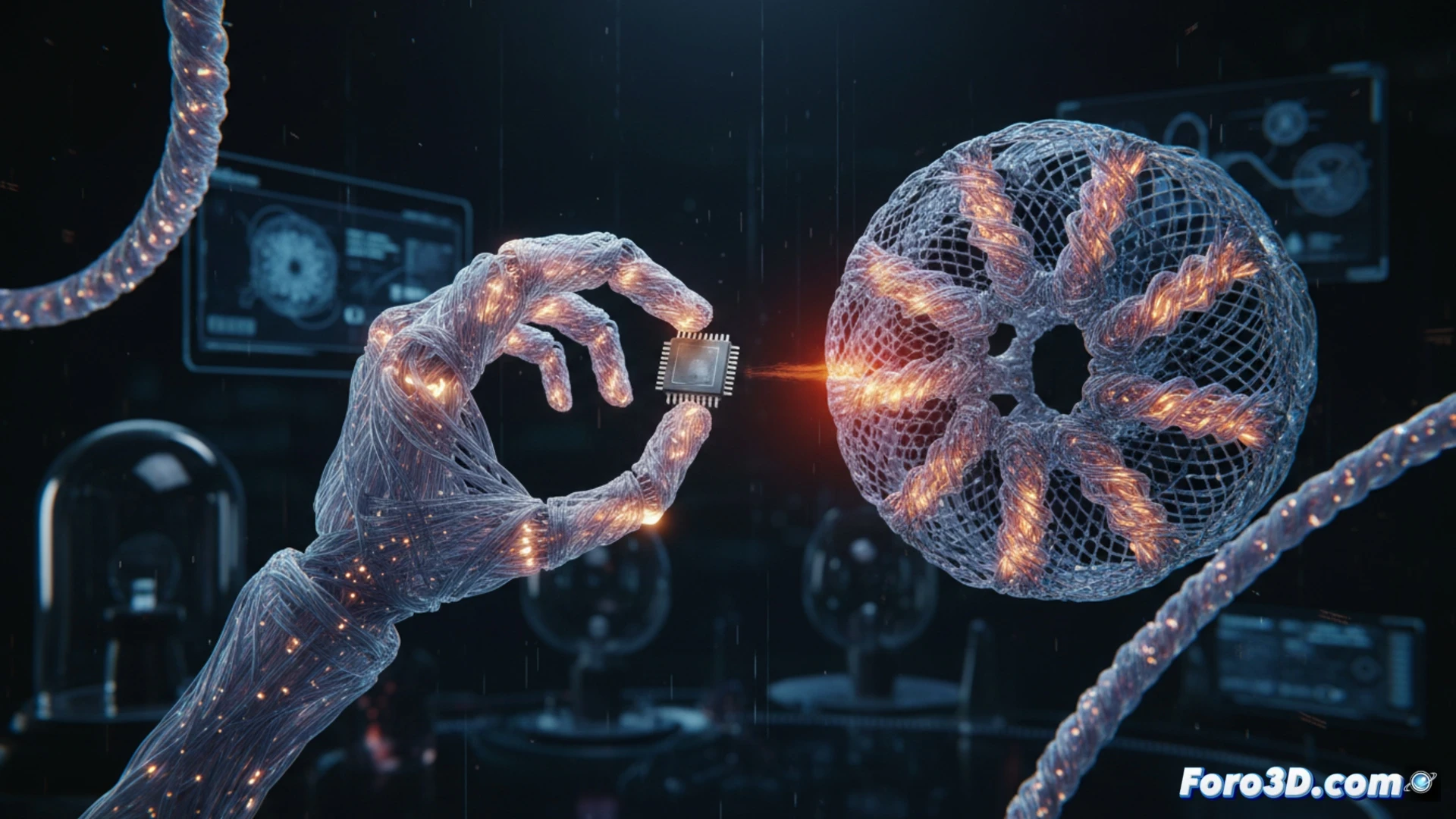 Impresora 3D rotatoria de Harvard crea filamentos blandos que se doblan al calentarse, simulando músculos artificiales para robótica.