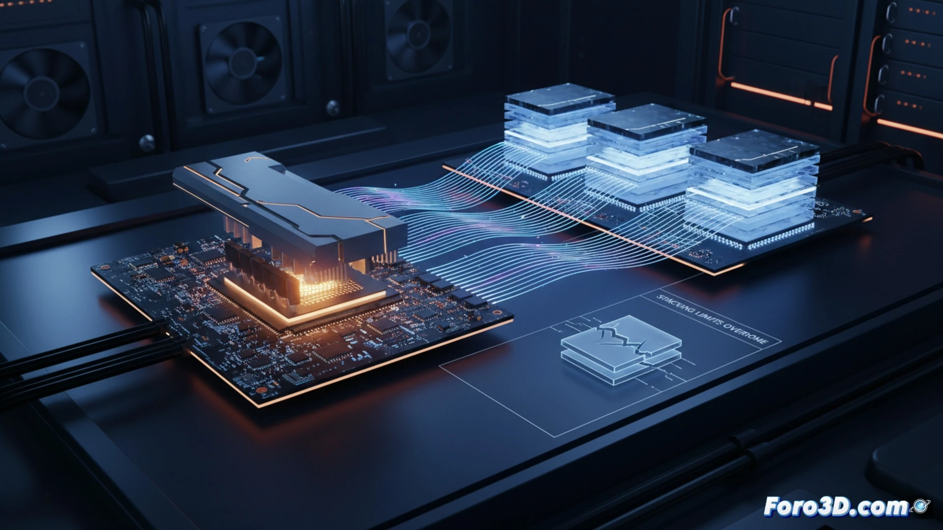 HBM devient indépendant : mémoire séparée du GPU par fibre optique