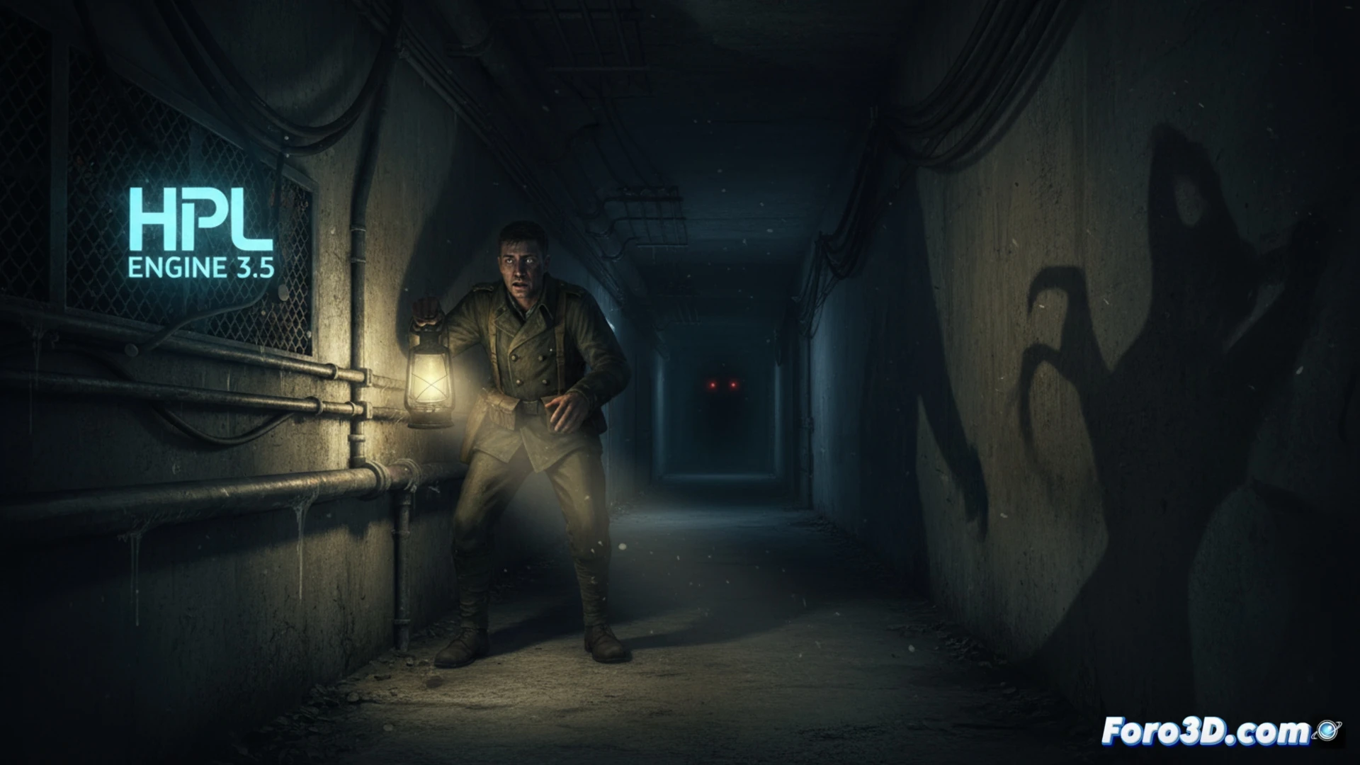 Iluminacion dinamica y sombras en tiempo real en Amnesia The Bunker con HPL Engine 3.5