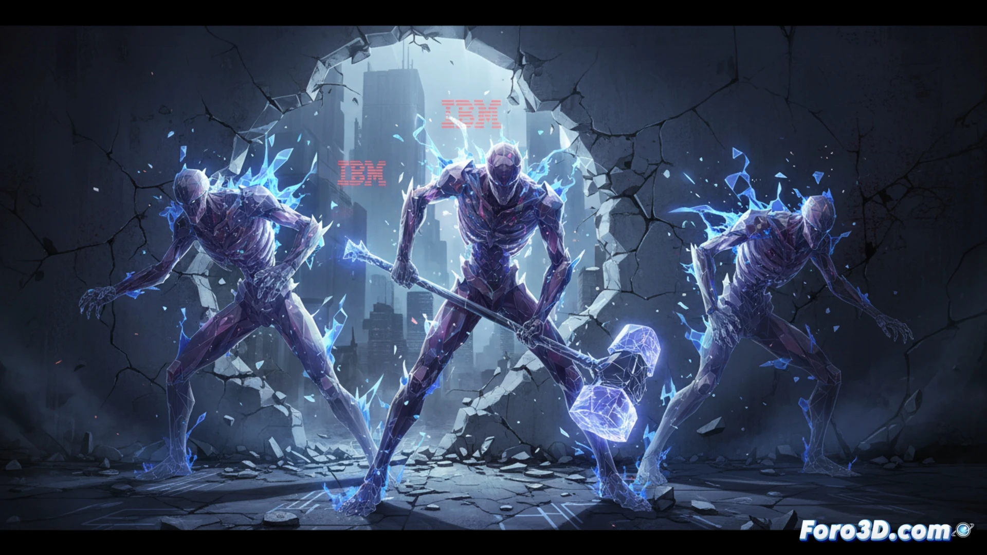 IBM de Ajin, diseño 3D de fantasmas negros, arte digital y activismo visual en Foro3D