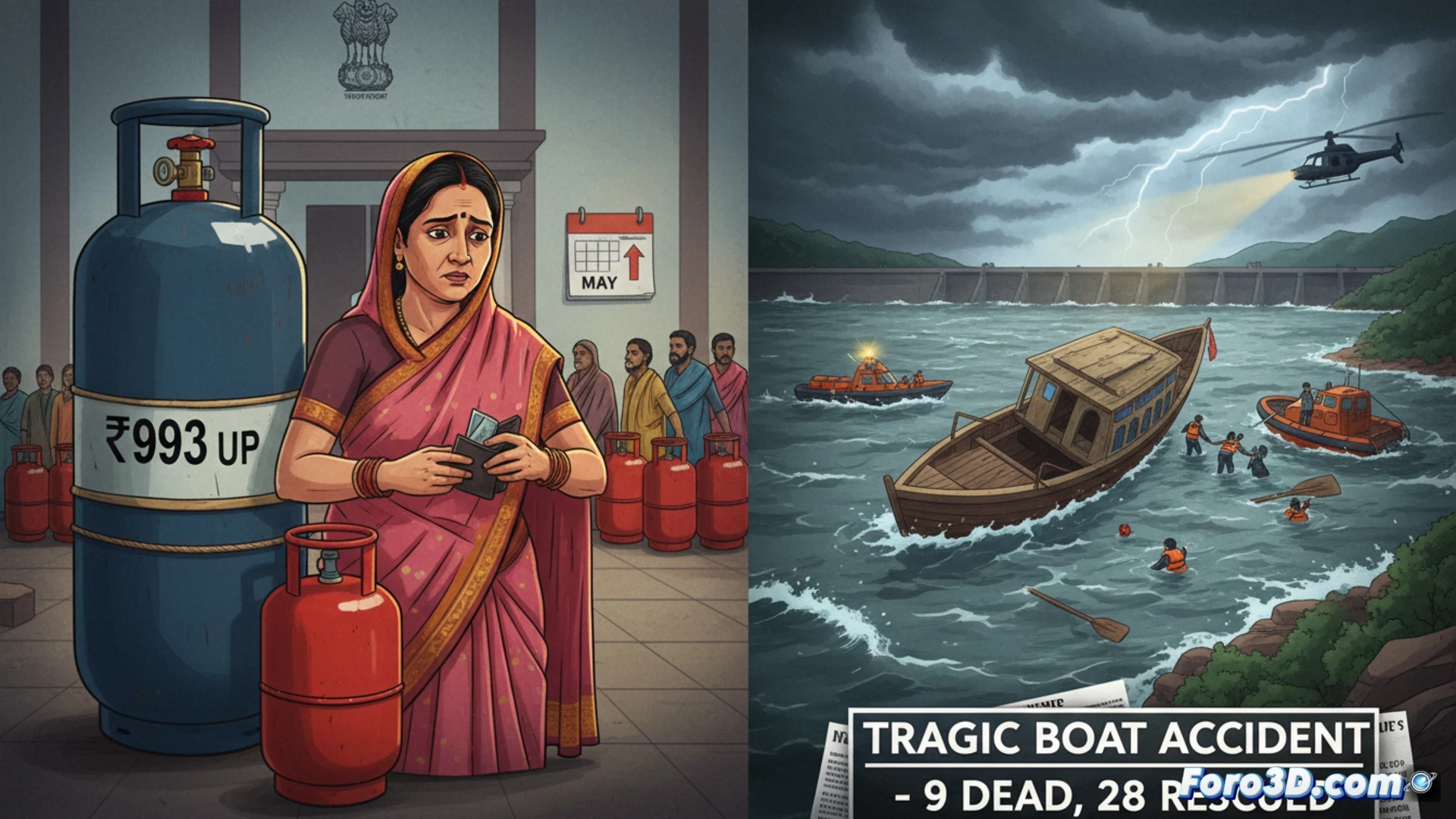 Indien erhöht LPG-Preise und verschärft Vorschriften inmitten einer Flusskatastrophe