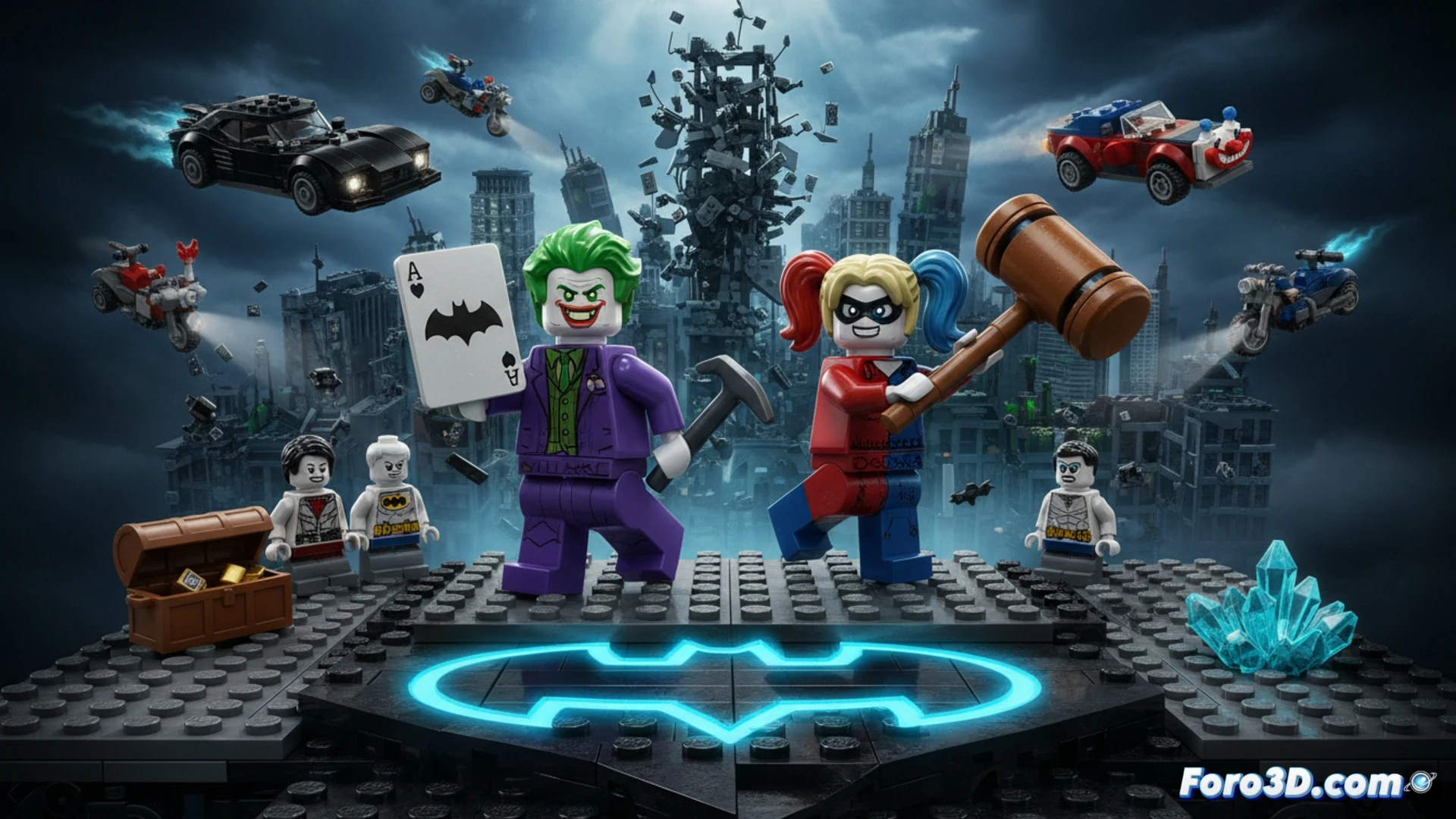 Joker y Harley Quinn en LEGO Batman: exclusivos de la Deluxe Edition, con skins y vehículos de Arkham.