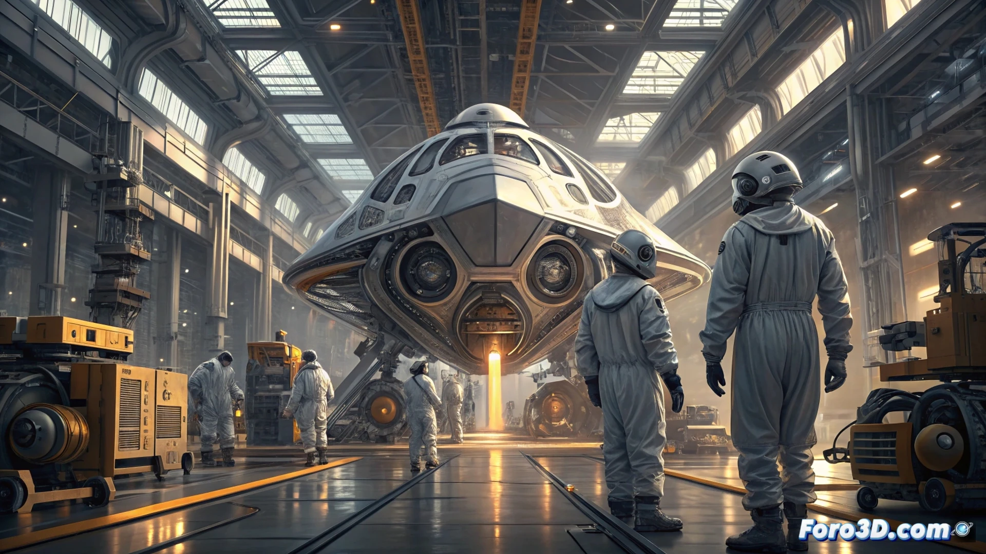 Imagen futurista de una pieza aeroespacial metálica, diseñada por IA, flotando entre engranajes digitales y un mapa de Dubái y Abu Dabi.