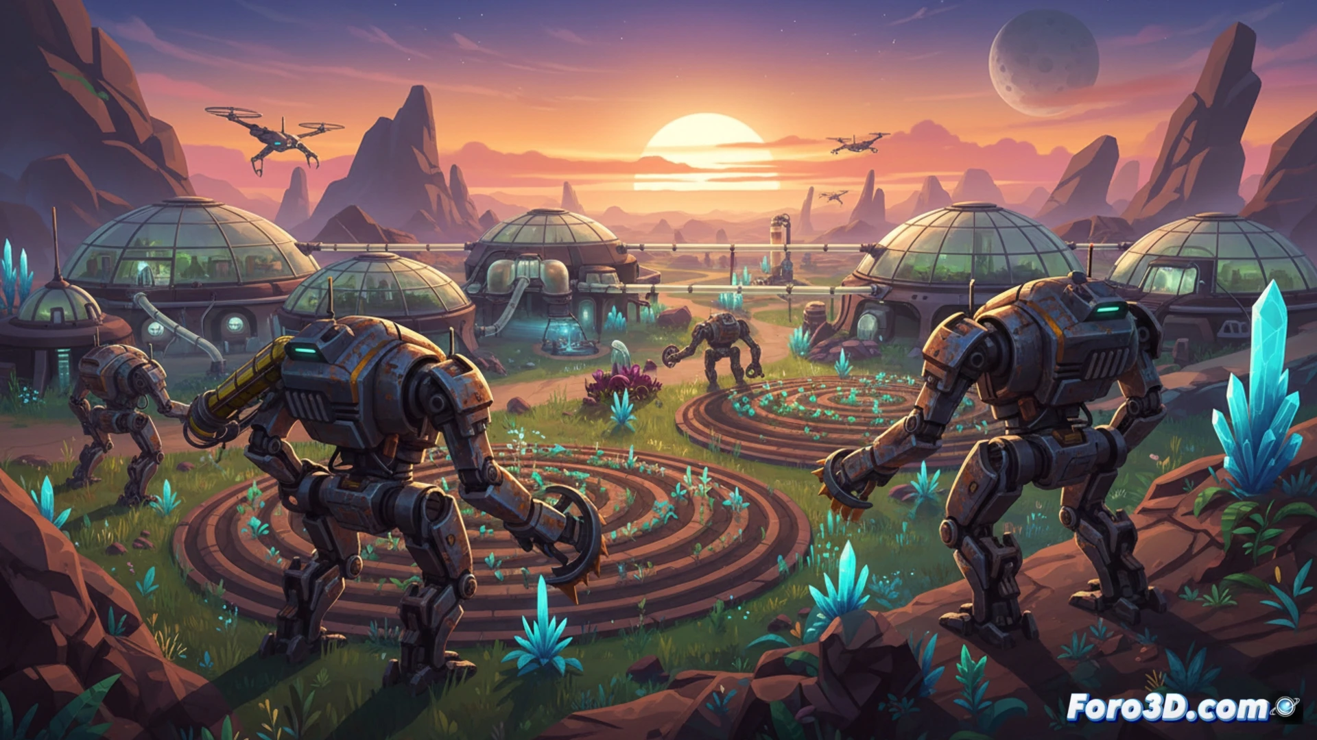 Lightyear Frontier granja mechas Unreal Engine 5 mundo alienígena colorido