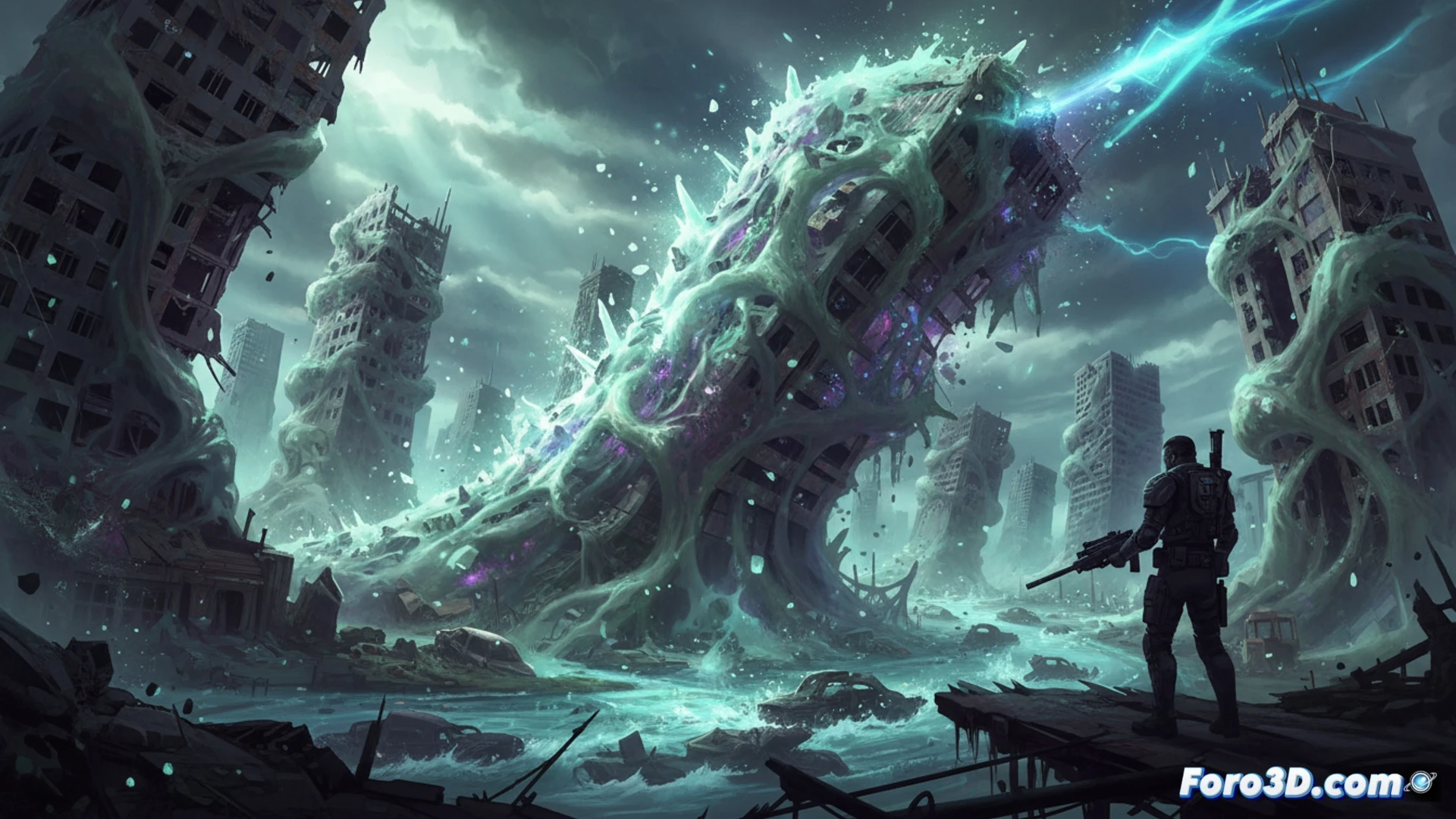Miasma Chronicles simulación partículas deforma escenario mundo post-apocalíptico Unreal Engine 4