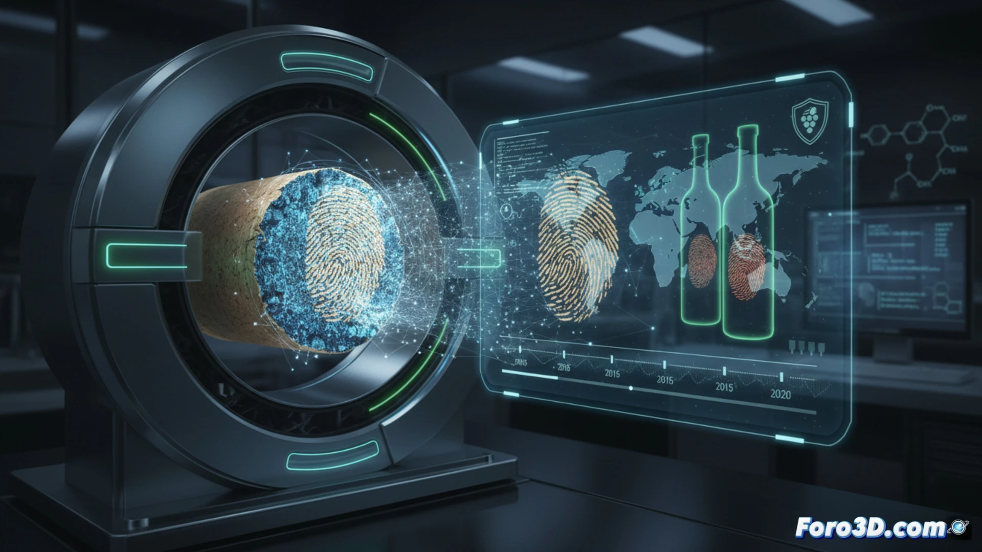 Micro-CT en corcho revela estructura celular única para autenticar vinos de alta gama y detectar fraudes