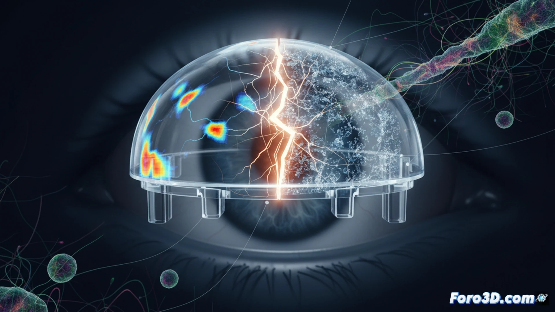 Micro-CT 3D y simulacion ANSYS detectan fractura en implante de cornea artificial queratoprotesis