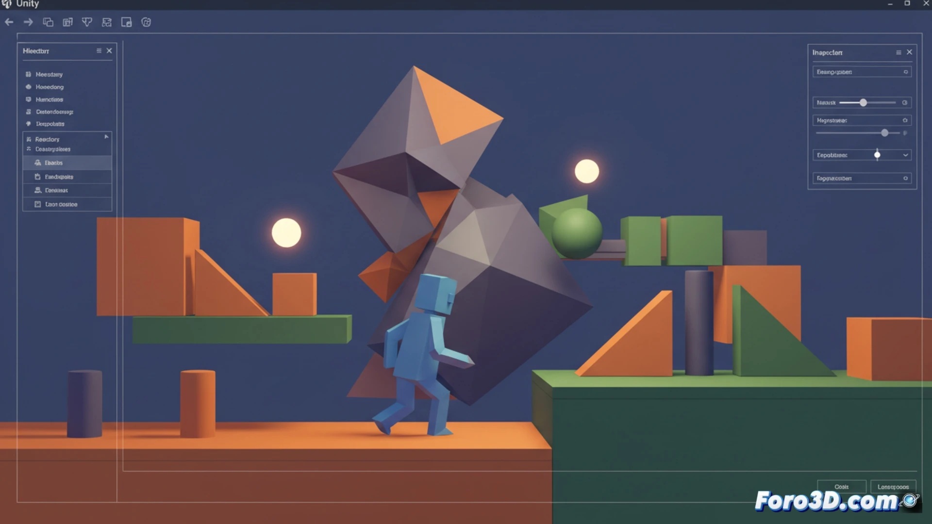 Wilmot Works It Out, juego de puzles con formas geométricas y colores planos en Unity