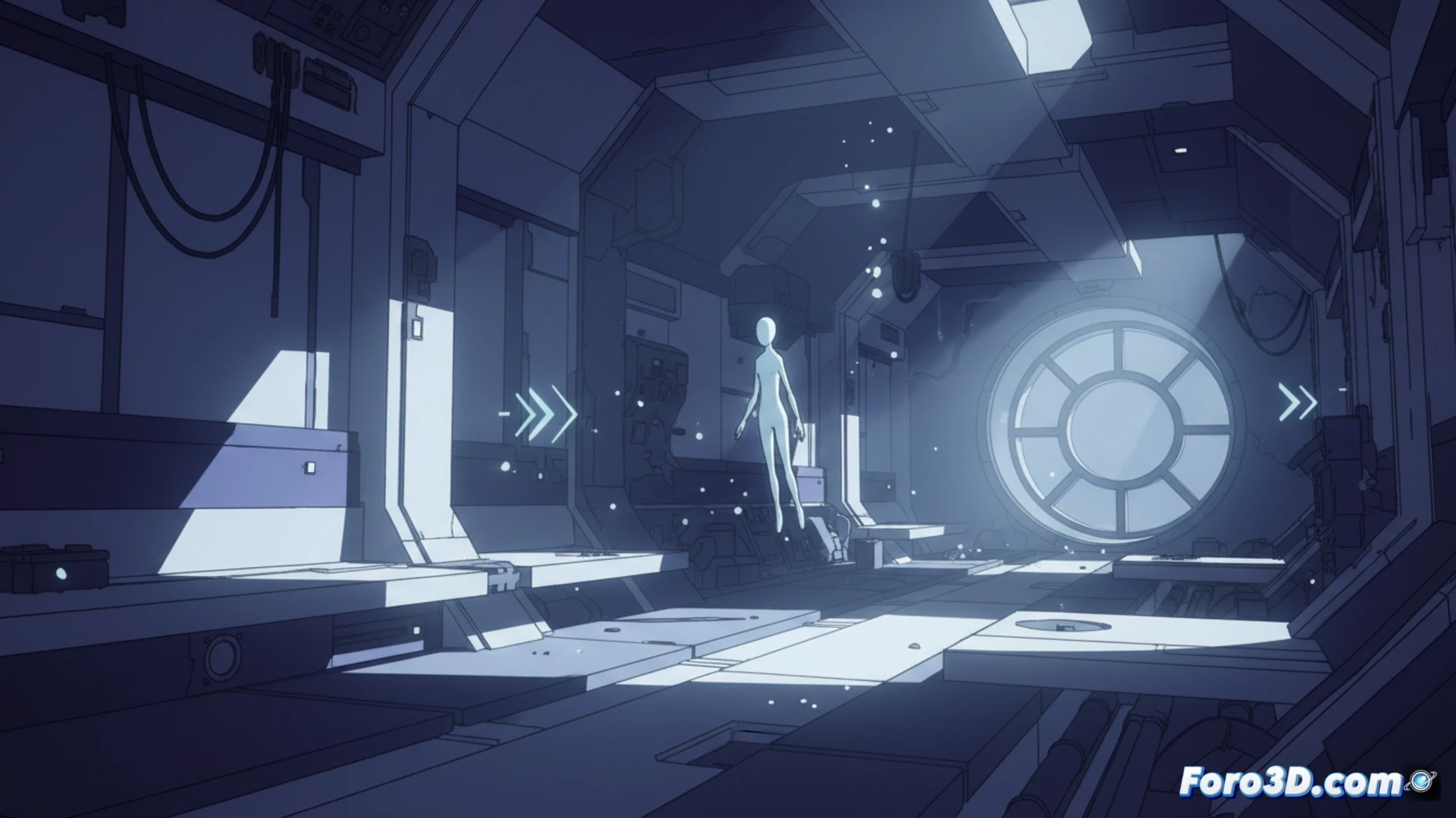 Mio Memories in Orbit metroidvania minimalista con arte vectorial en Unity, guiando al jugador con diseño visual funcional