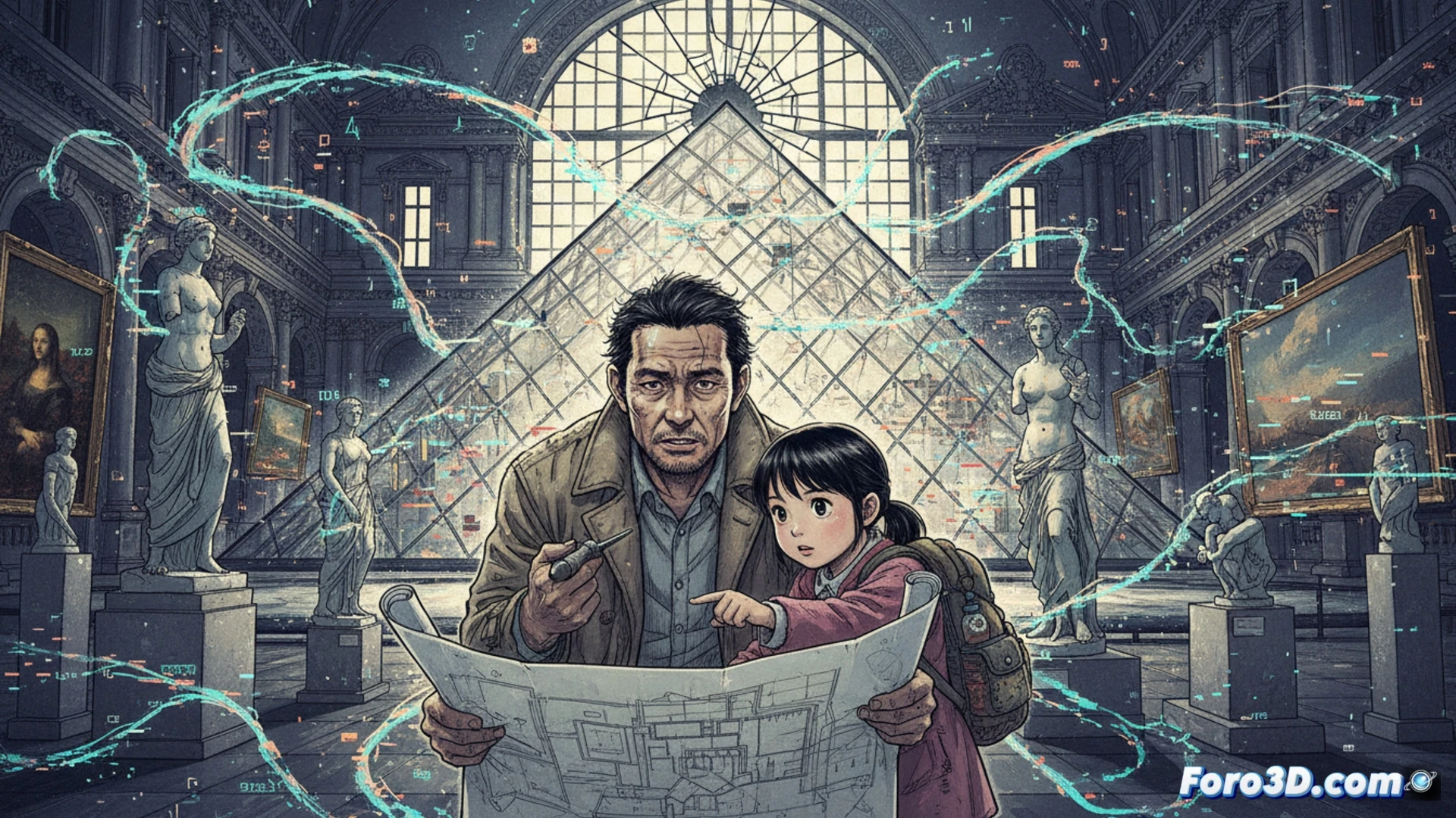 Mujirushi : Le Louvre comme scène de crise et de résistance en cases