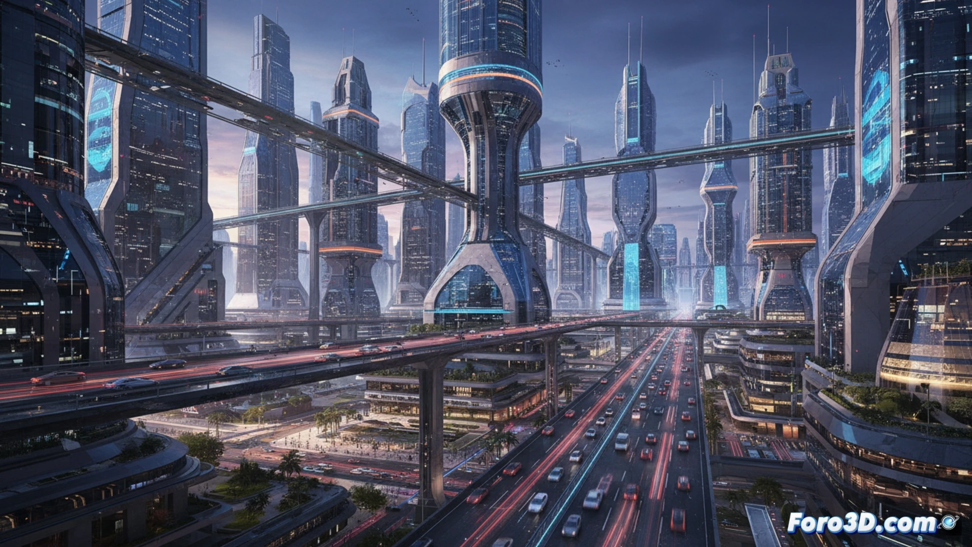 Neverness to Everness ciudad nocturna con iluminación Lumen y geometría Nanite en Unreal Engine 5