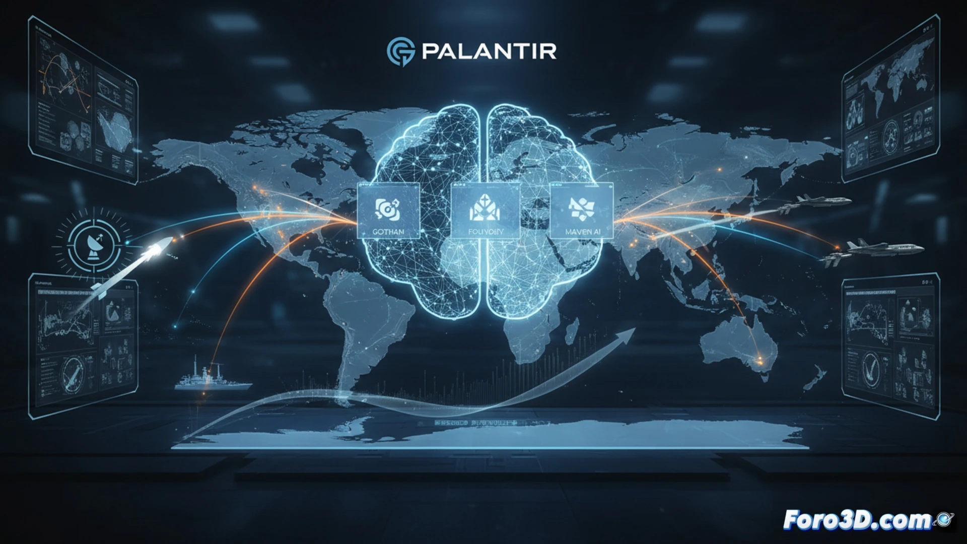 Palantir resultados trimestrales cadena suministro inteligencia global geopolítica defensa datos