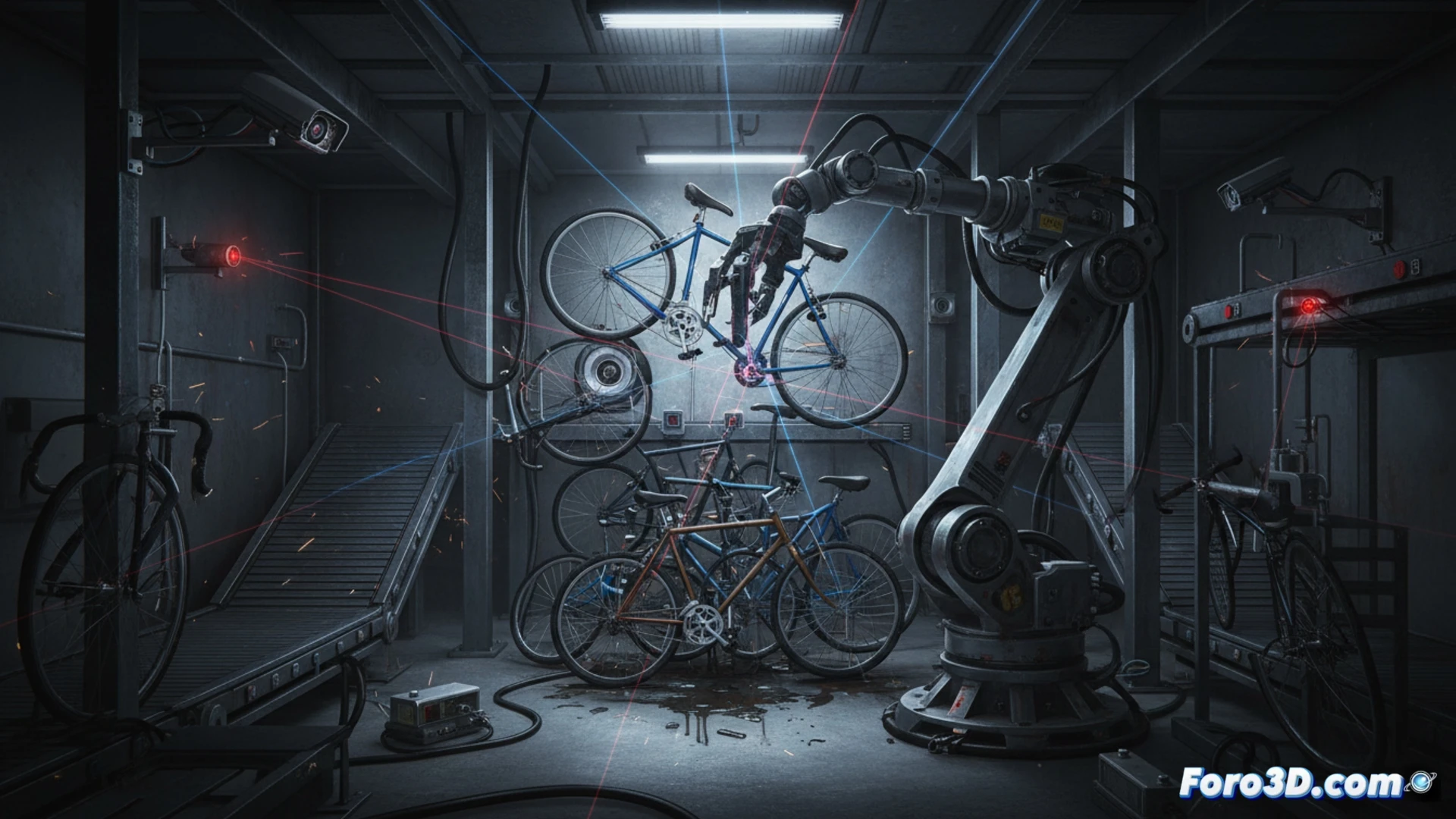 Robot de estacionamiento aplasta bicicleta por error de paralaje en visión artificial, fallo de calibración sensorial