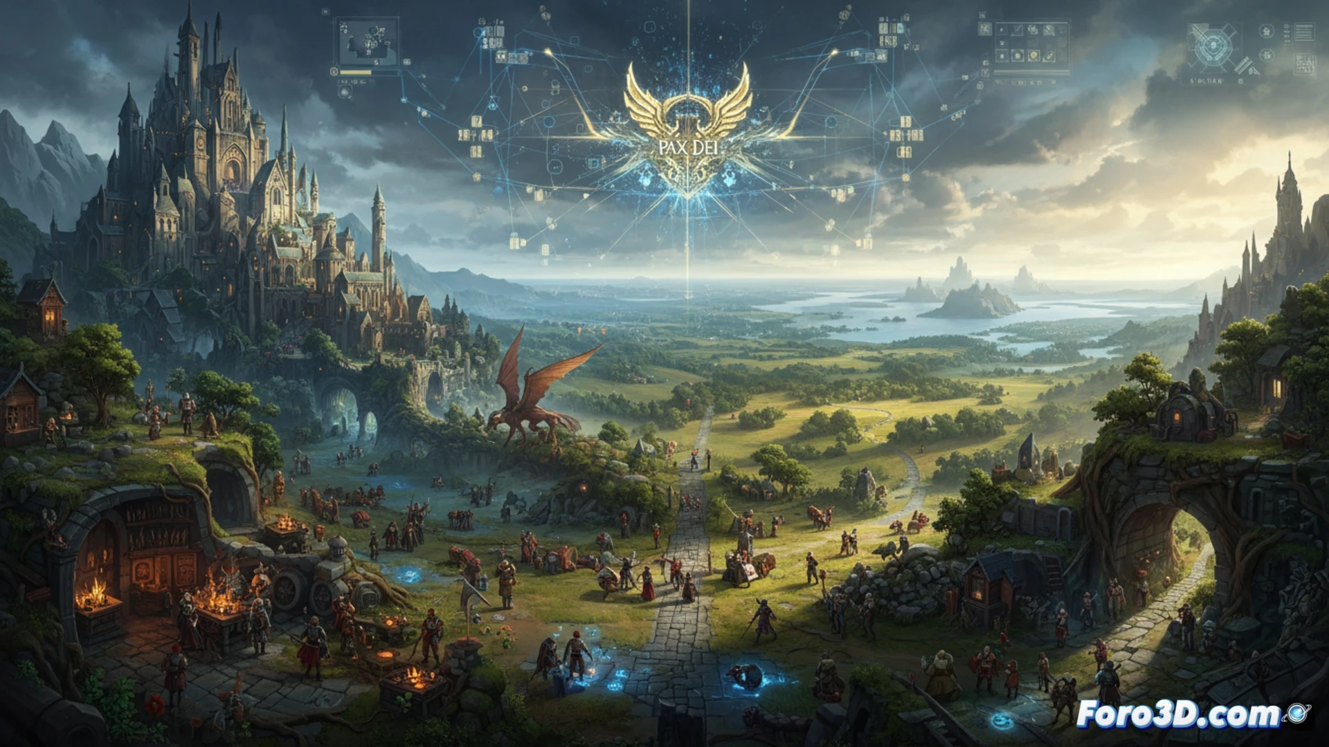 Pax Dei MMO sin pantallas de carga con Unreal Engine 5 y Nanite