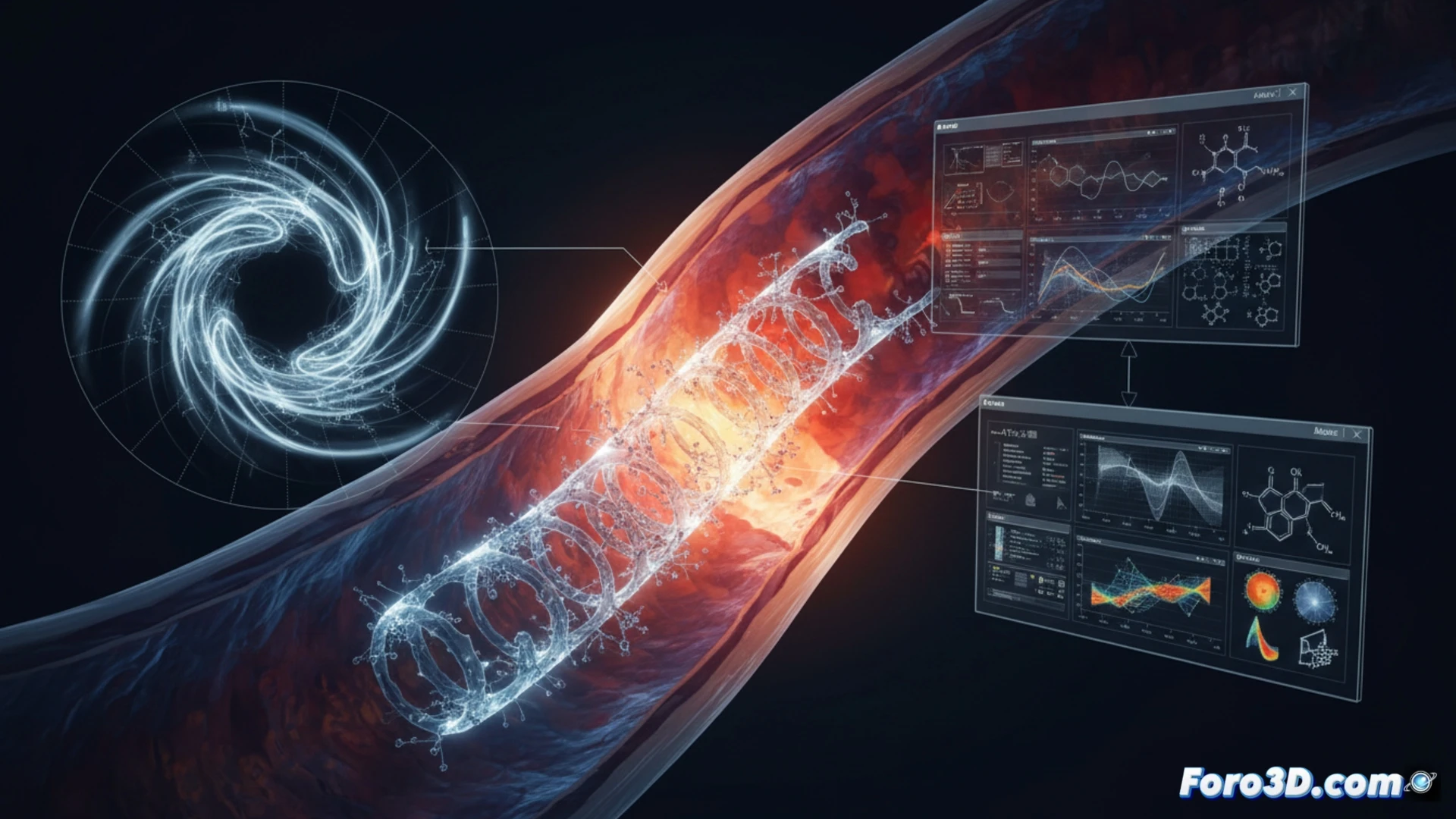 Simulación 3D de fatiga en stent bio-reabsorbible con degradación por hidrólisis y análisis de fallo estructural
