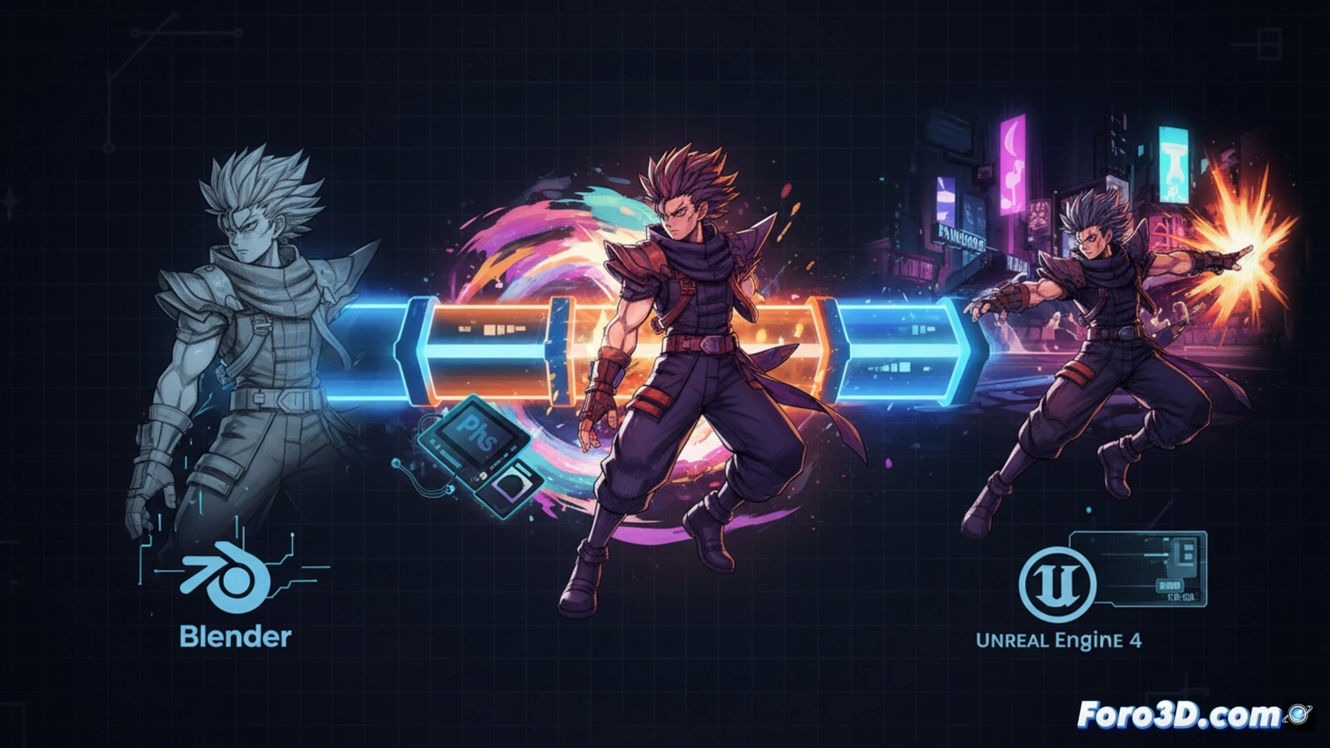 Pipeline 2.5D de Guilty Gear Strive con cel-shading en Unreal Engine 4 para indies