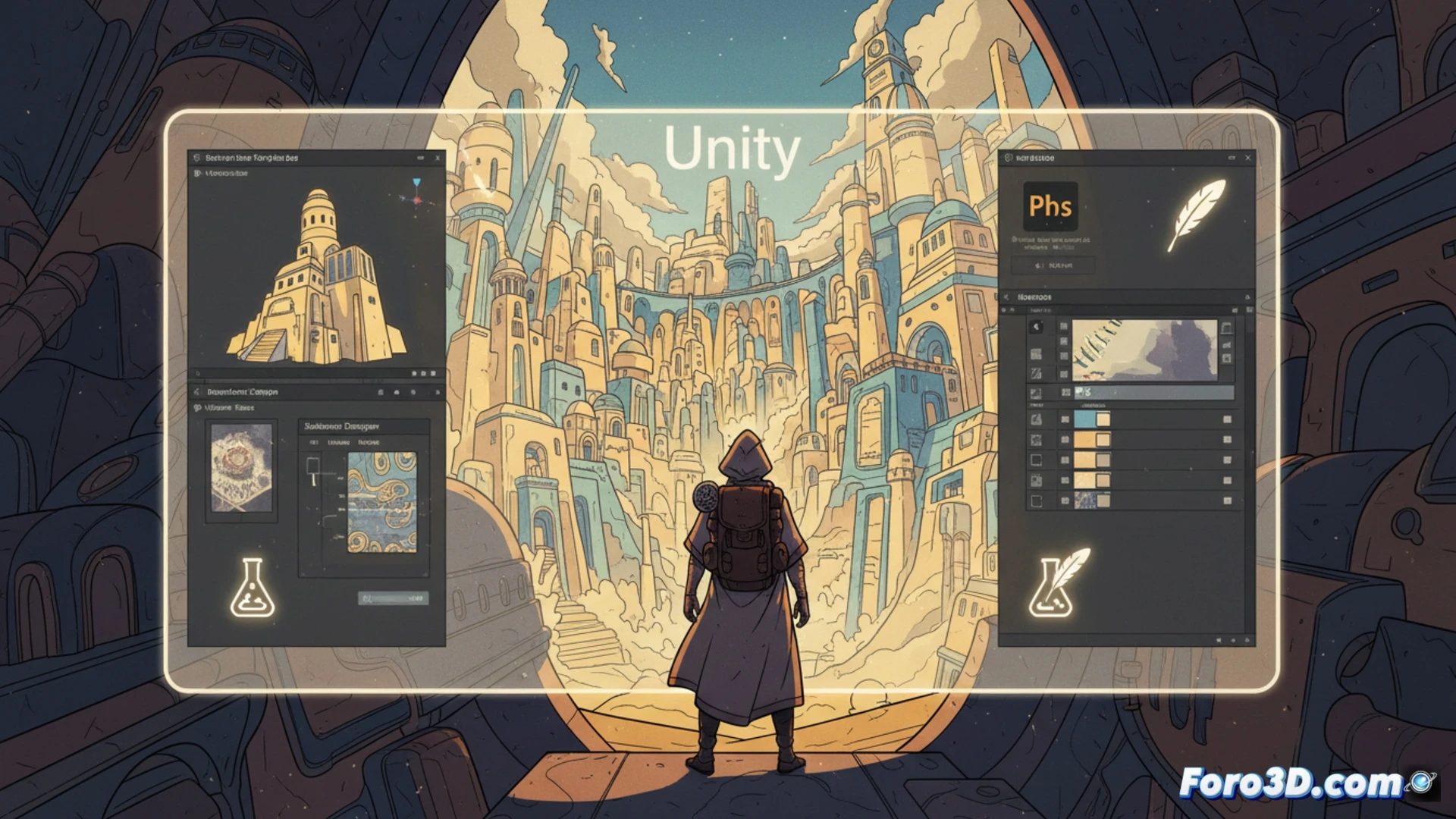 Chants of Sennaar captura la estética de Moebius con cel-shading y modelado low poly en Unity