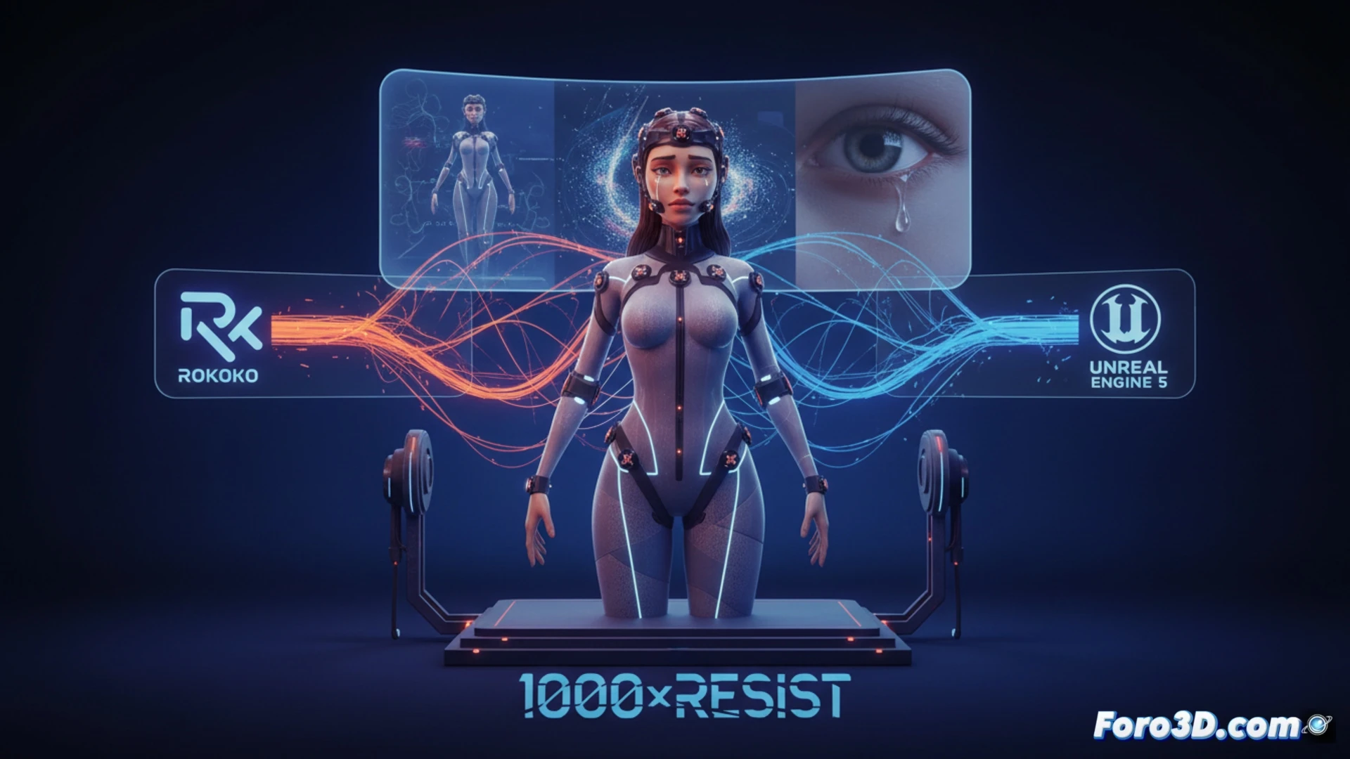 Pipeline captura emocional 1000xRESIST con Rokoko y Unreal Engine 5 para animación de personajes en tiempo real