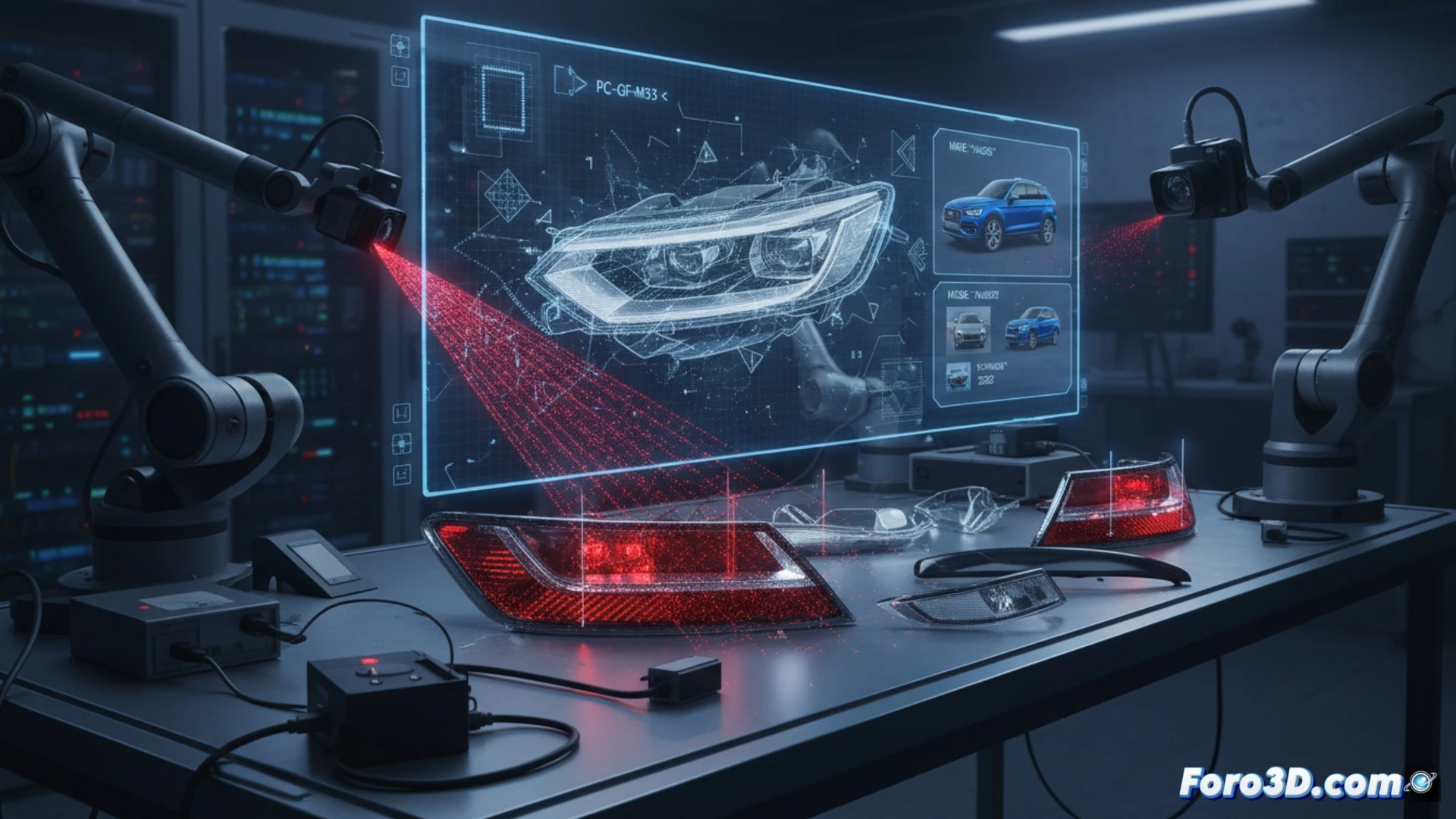 [Fragmentos de faro automotor digitalizados mediante fotogrametría forense para identificación vehicular]