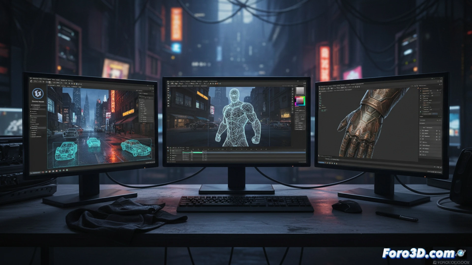 Pipeline tecnico Gotham Knights Unreal Engine 4 Maya Substance Painter modelado texturizado iluminacion global