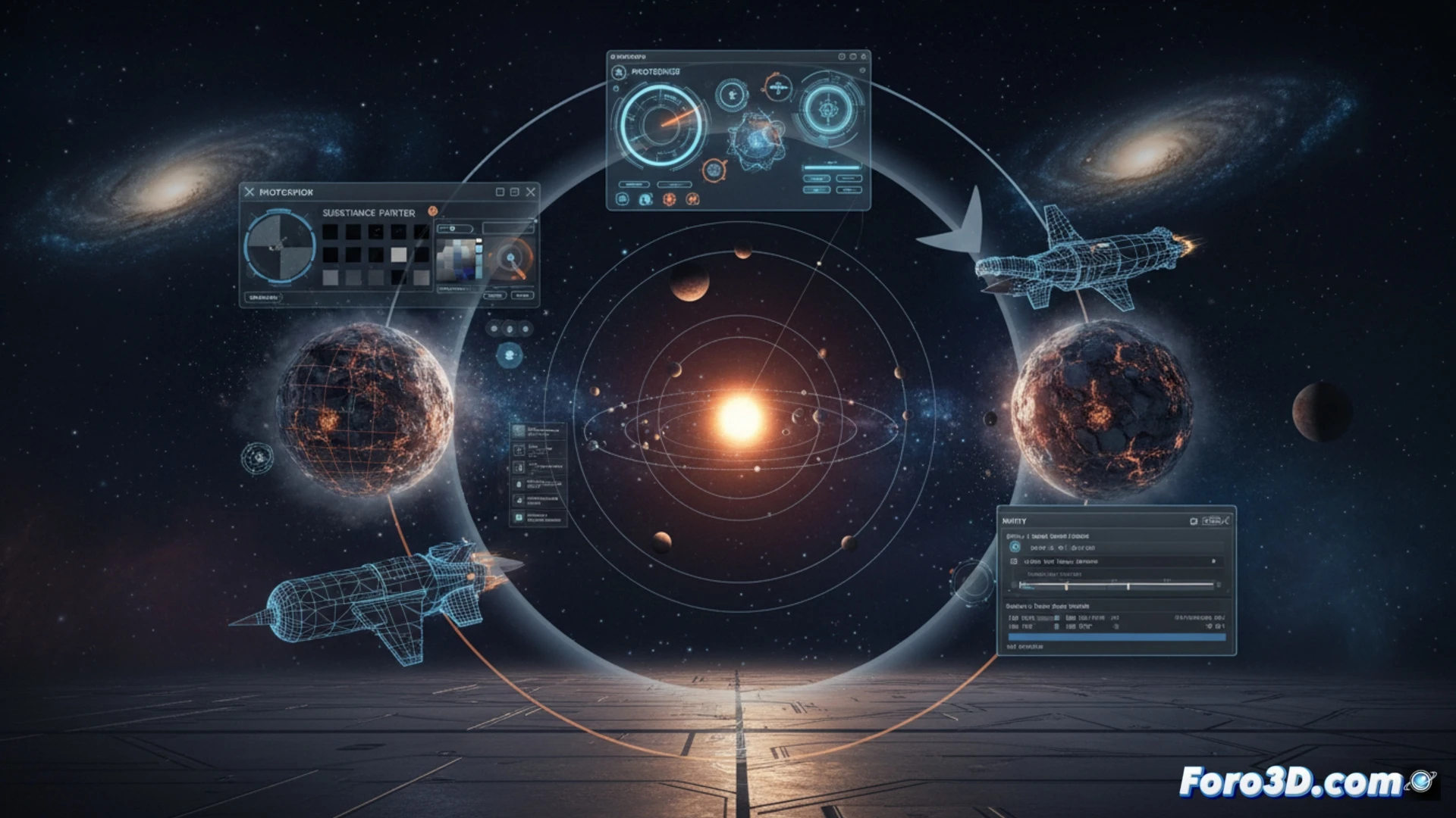Pipeline tecnico Outer Wilds Maya Substance Painter Photoshop Unity desarrollo videojuegos indie