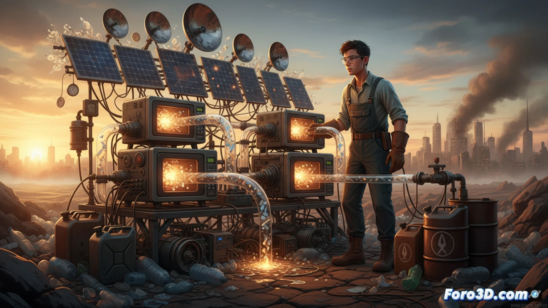 Plastic to gasoline: a young man and his revolution with solar microwaves