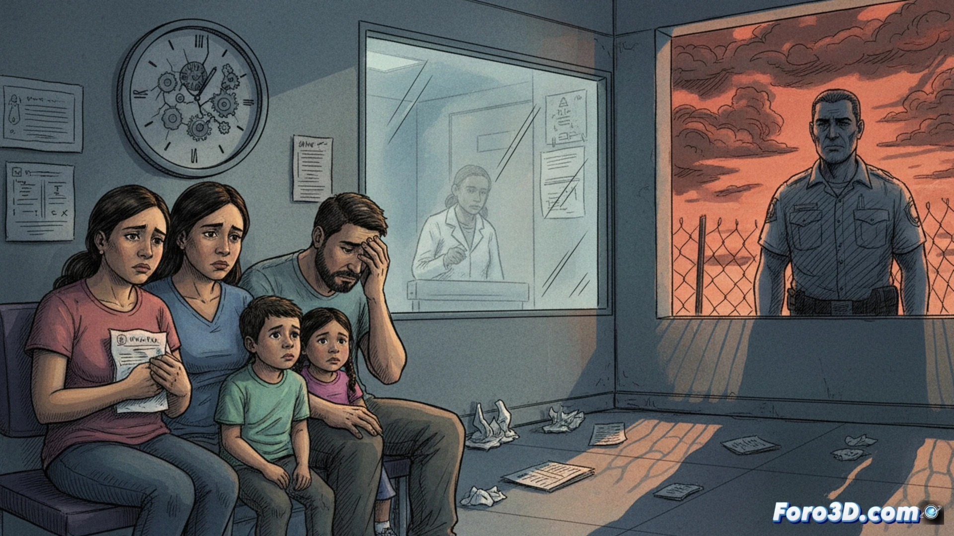 Una clínica latina en Los Ángeles muestra pacientes con ansiedad y tristeza, reflejando la crisis de salud mental por políticas migratorias de Trump.