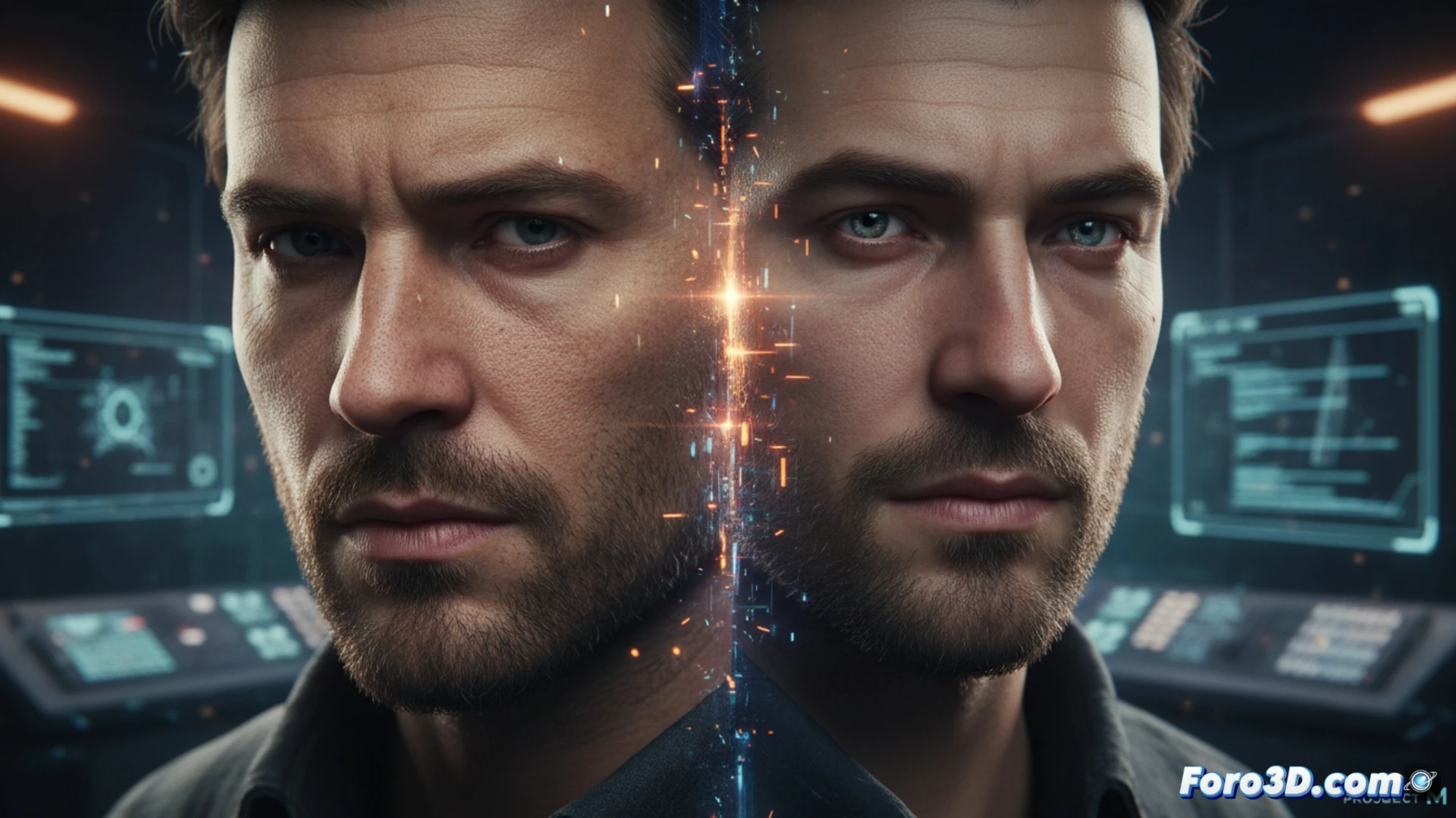 Rostro hiperrealista de humano digital Project M con tecnología MetaHuman y Unreal Engine 5