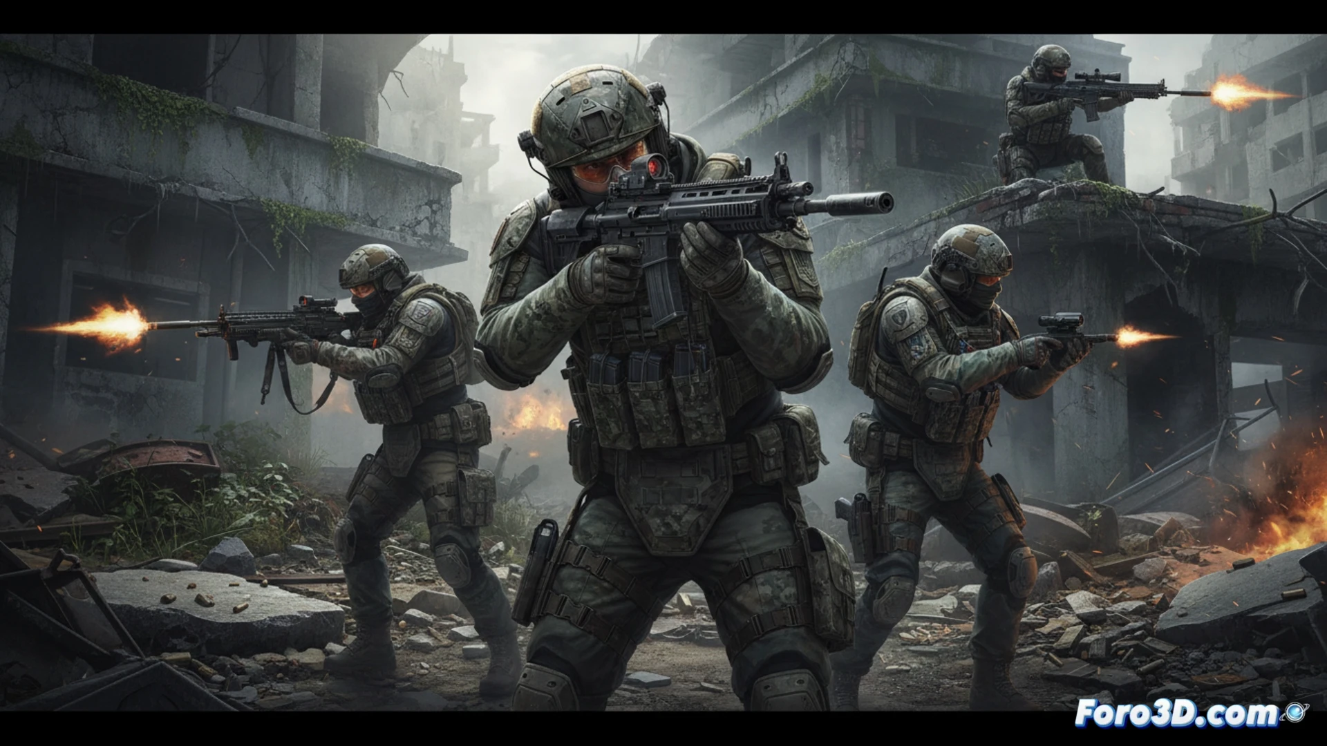 Project Sharp combate táctico fotorrealista en Unreal Engine 4 con armas detalladas y escenario urbano