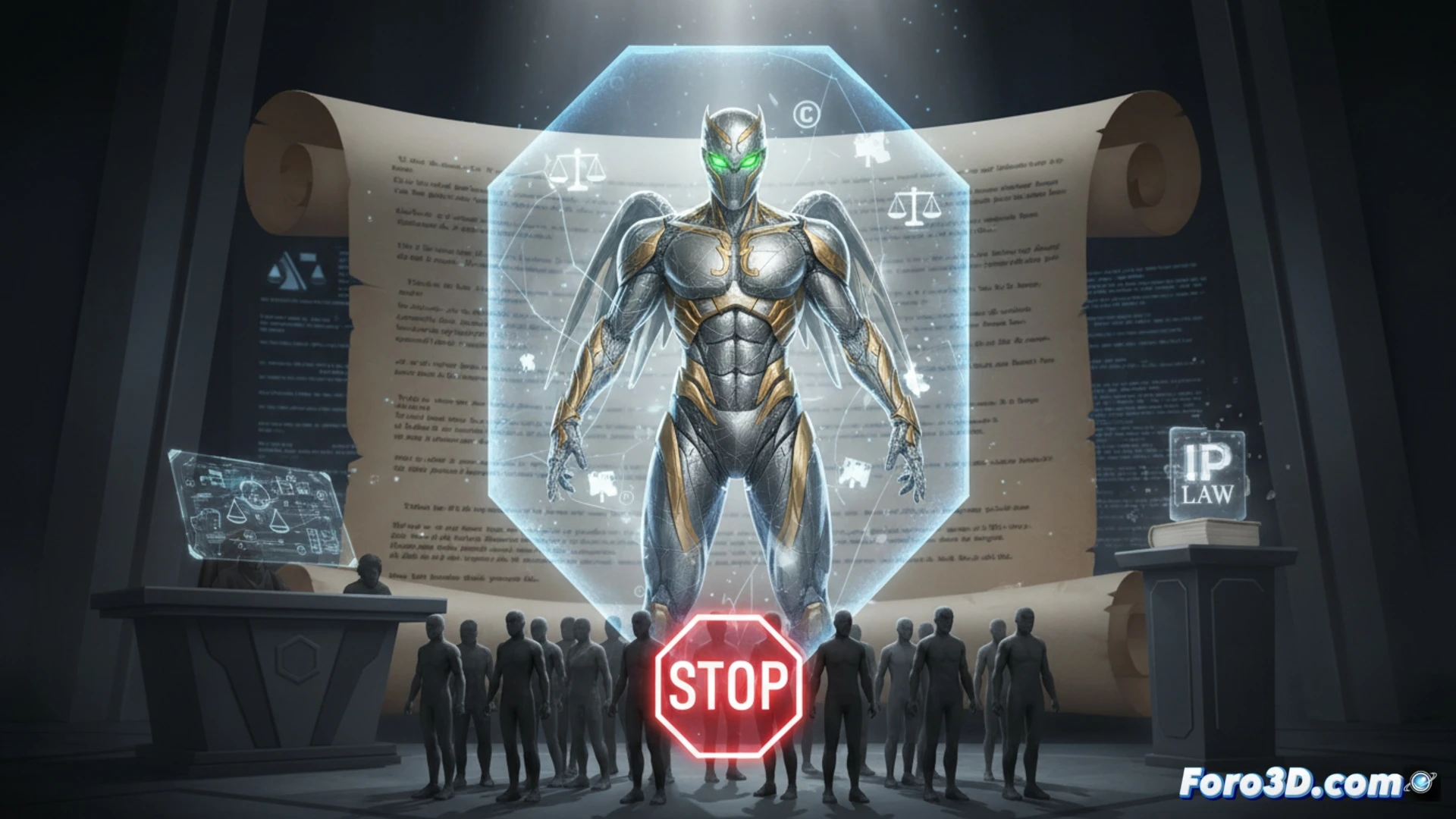 Modelo 3D de Mercury mutante Marvel con cuerpo de mercurio líquido y diseño único