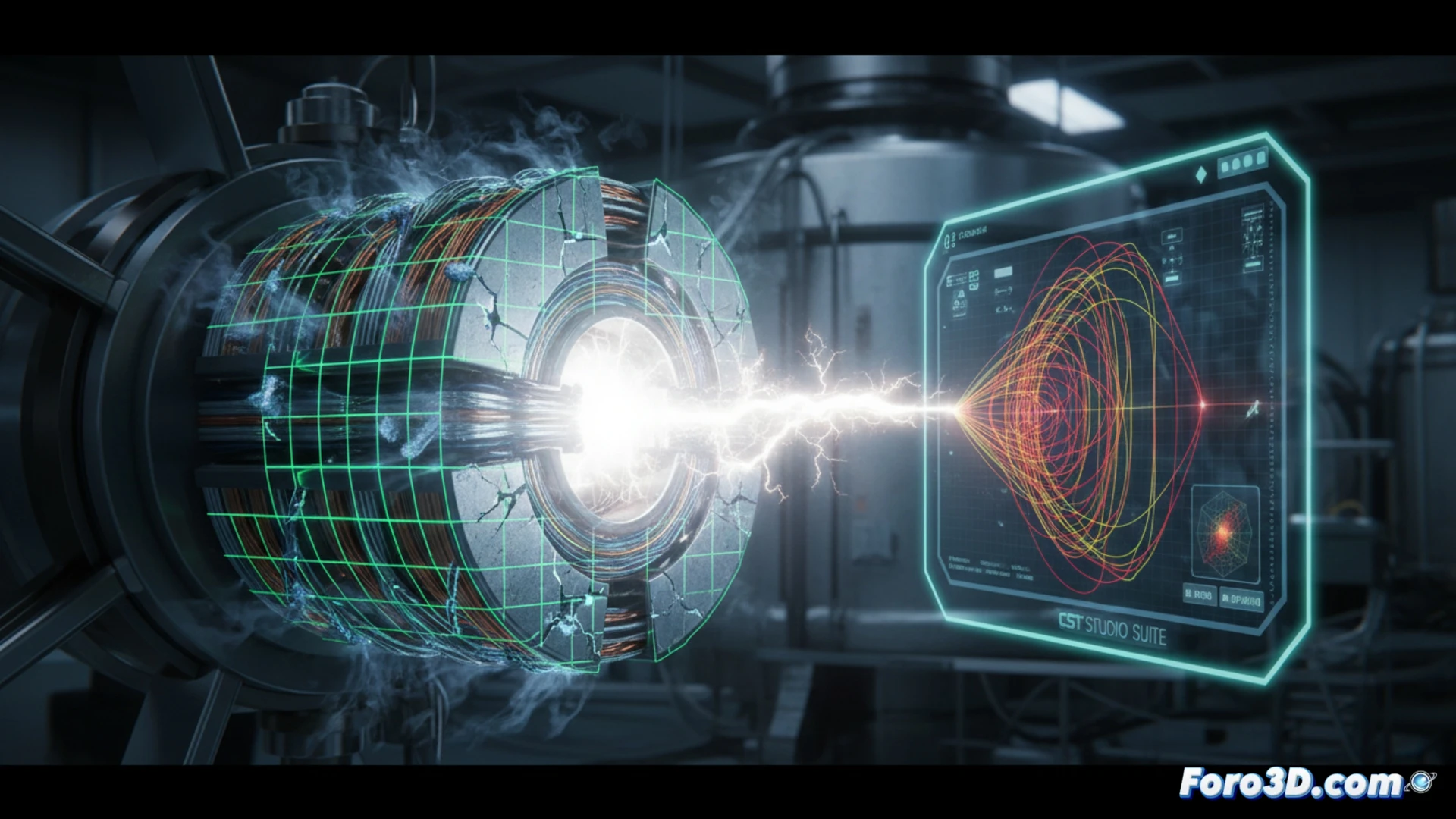 Reconstruccion 3D de iman superconductor con deformacion por quench y simulacion de fatiga criogenica en colisionador de particulas