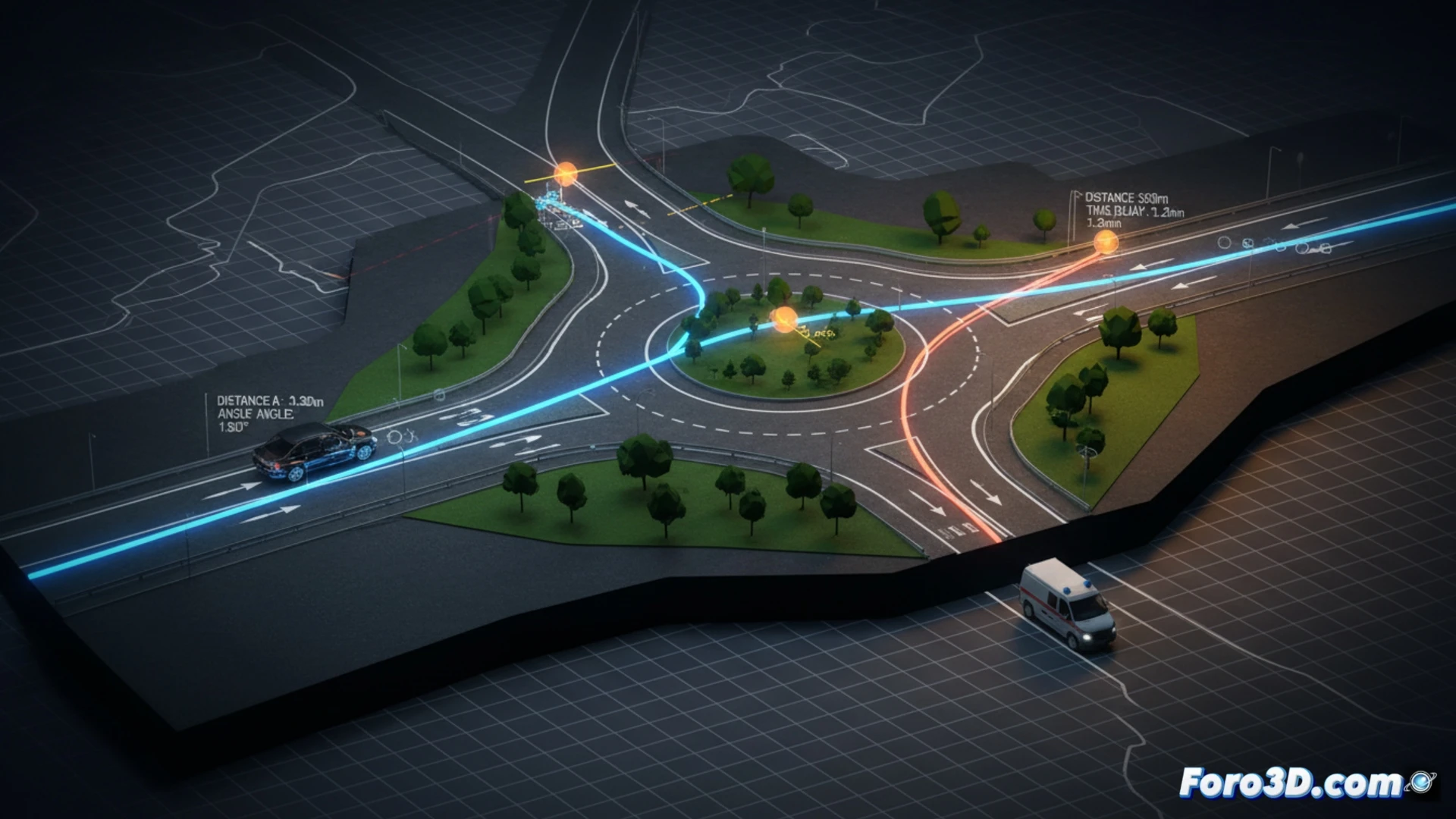 Reconstrucción 3D de la ruta de Sempio en el caso Poggi