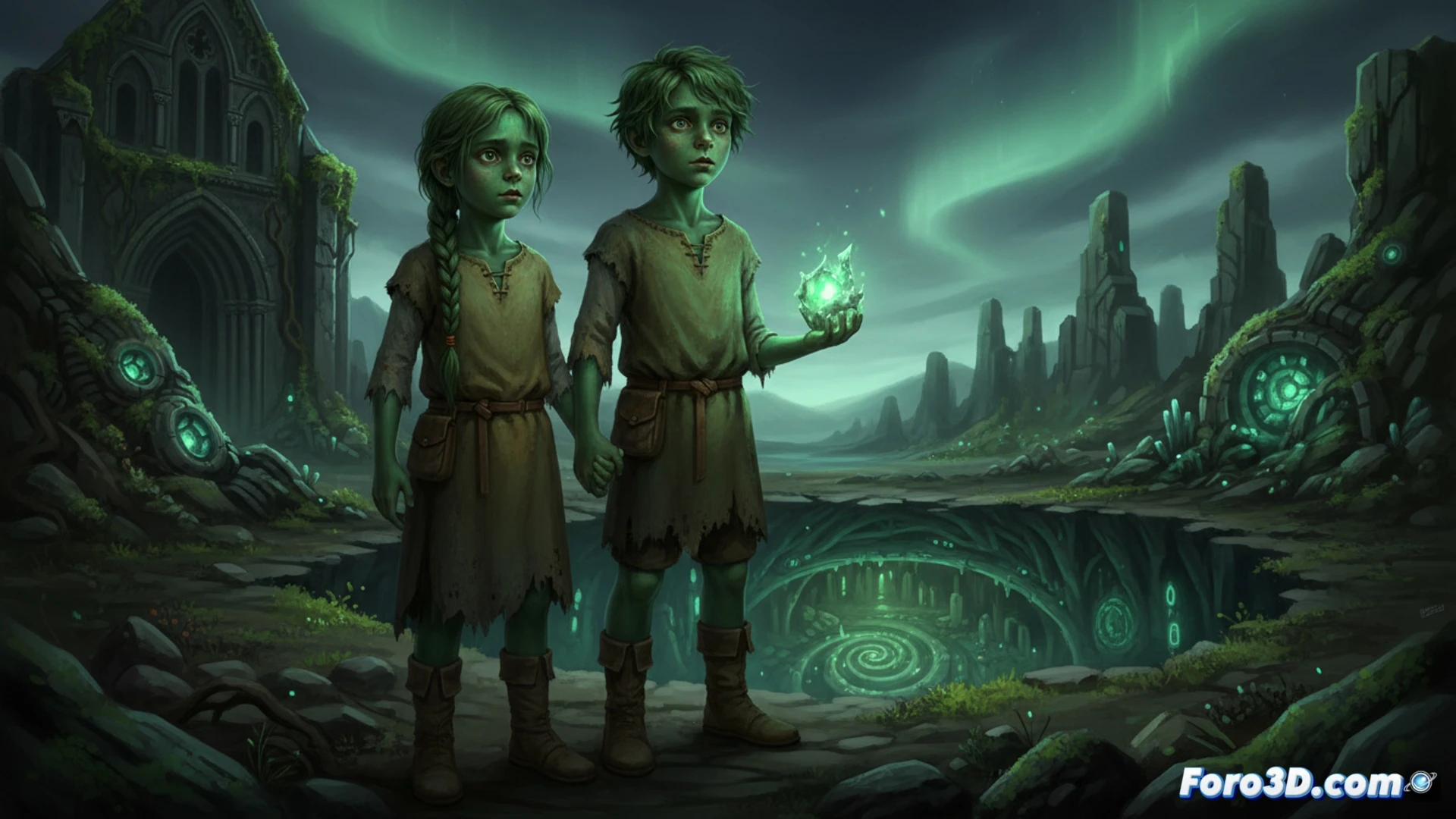 Reconstrucción 3D de los Niños Verdes de Woolpit, misterio medieval inglés del siglo XII
