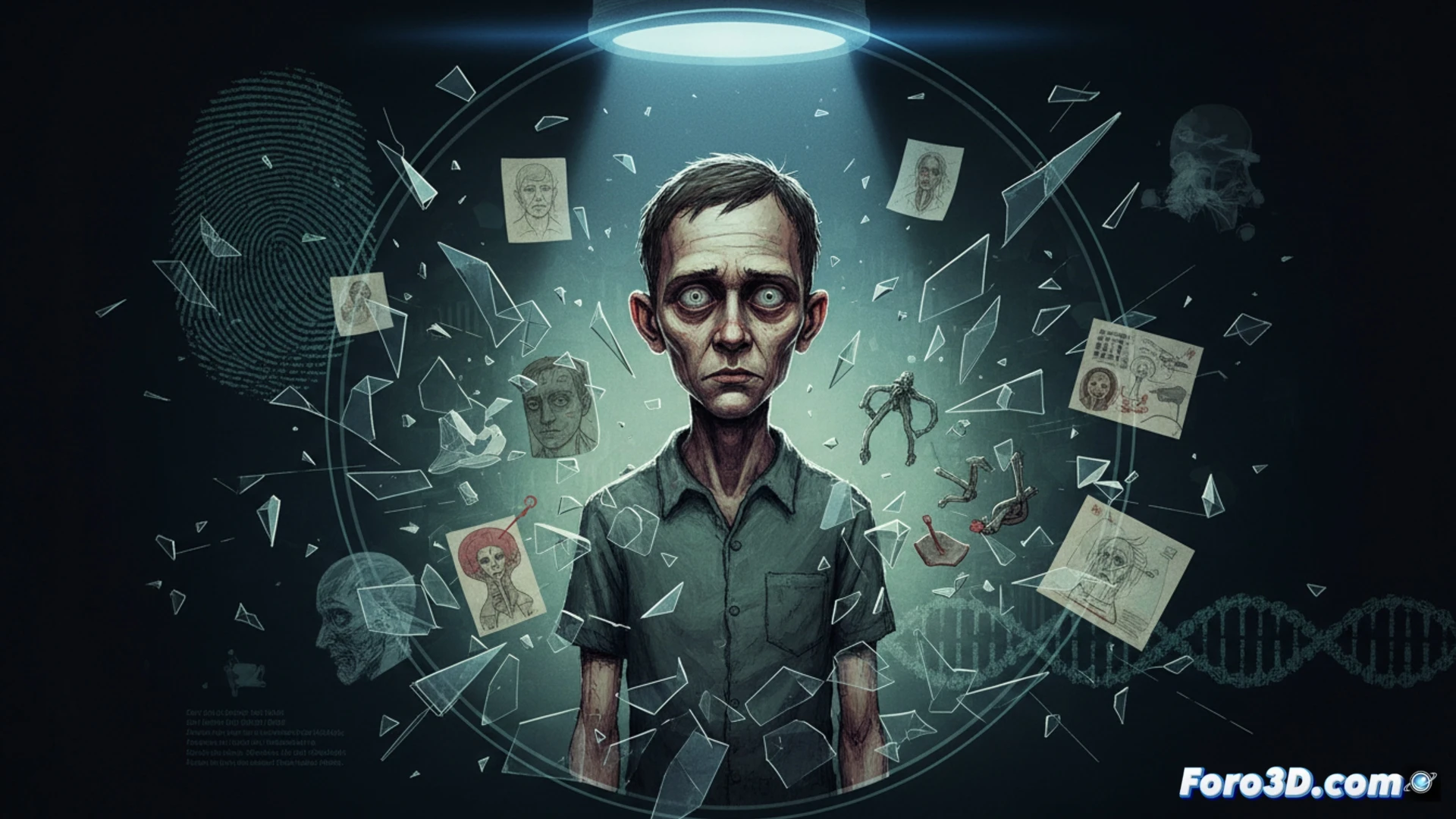 Reconstrucción 3D del entorno juvenil de Jeffrey Dahmer según el cómic My Friend Dahmer, análisis forense visual