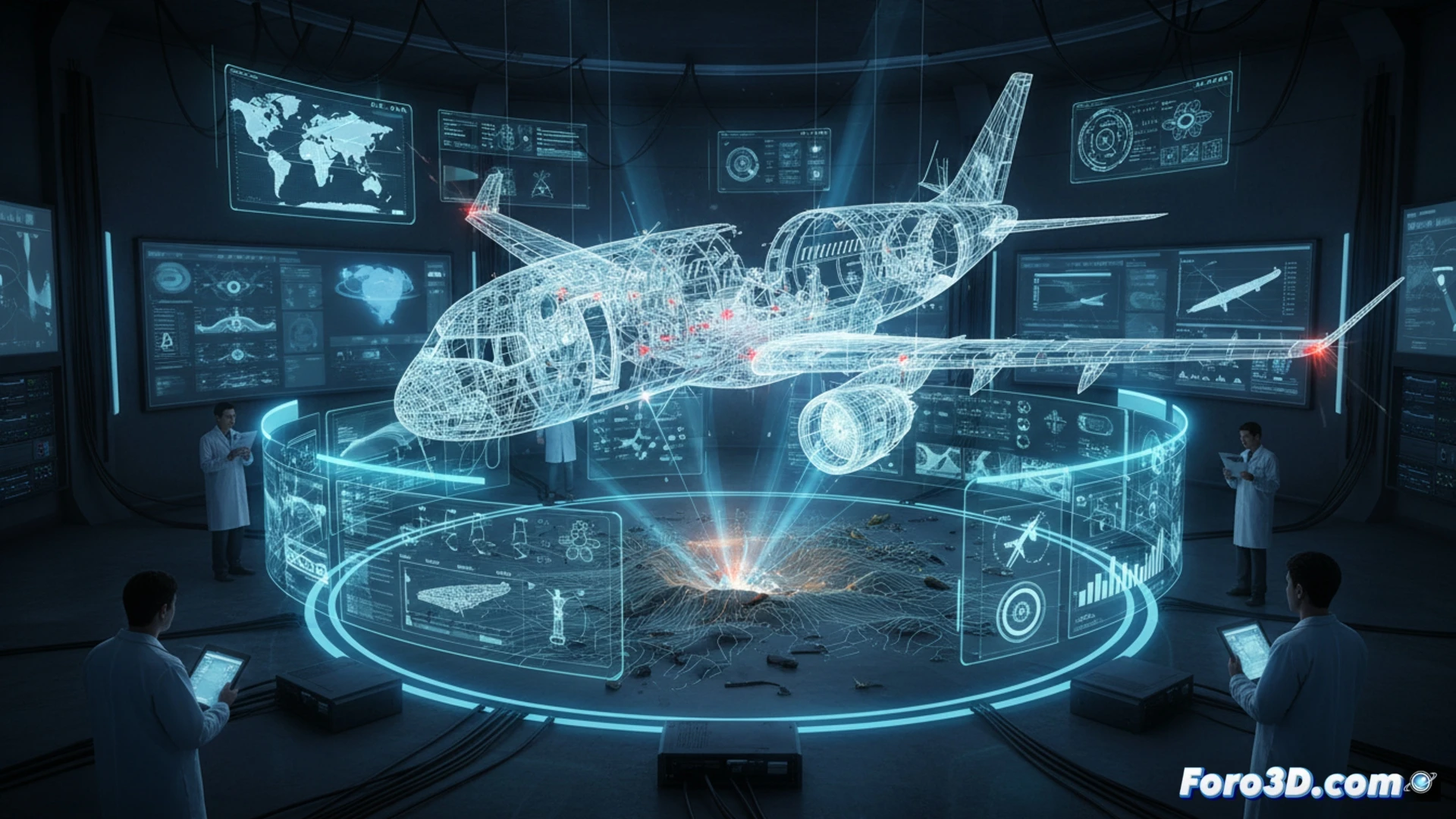Reconstrucción 3D forense del siniestro del Jet 815, análisis de falla estructural y simulación de impacto