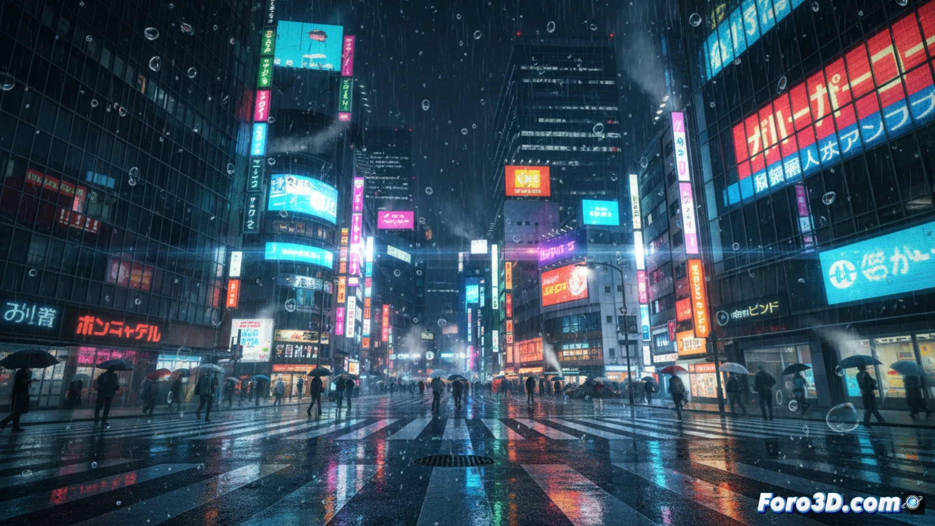 REYNATIS en Unreal Engine 5, Shibuya nocturno con lluvia y neones fotorrealistas en RPG de acción