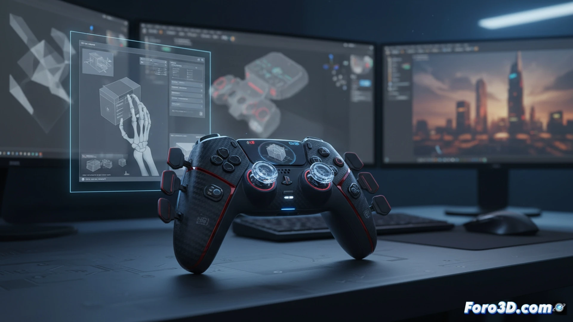 Scuf Omega mando profesional PS5 con sticks magnéticos TMR para workflow 3D sin drift