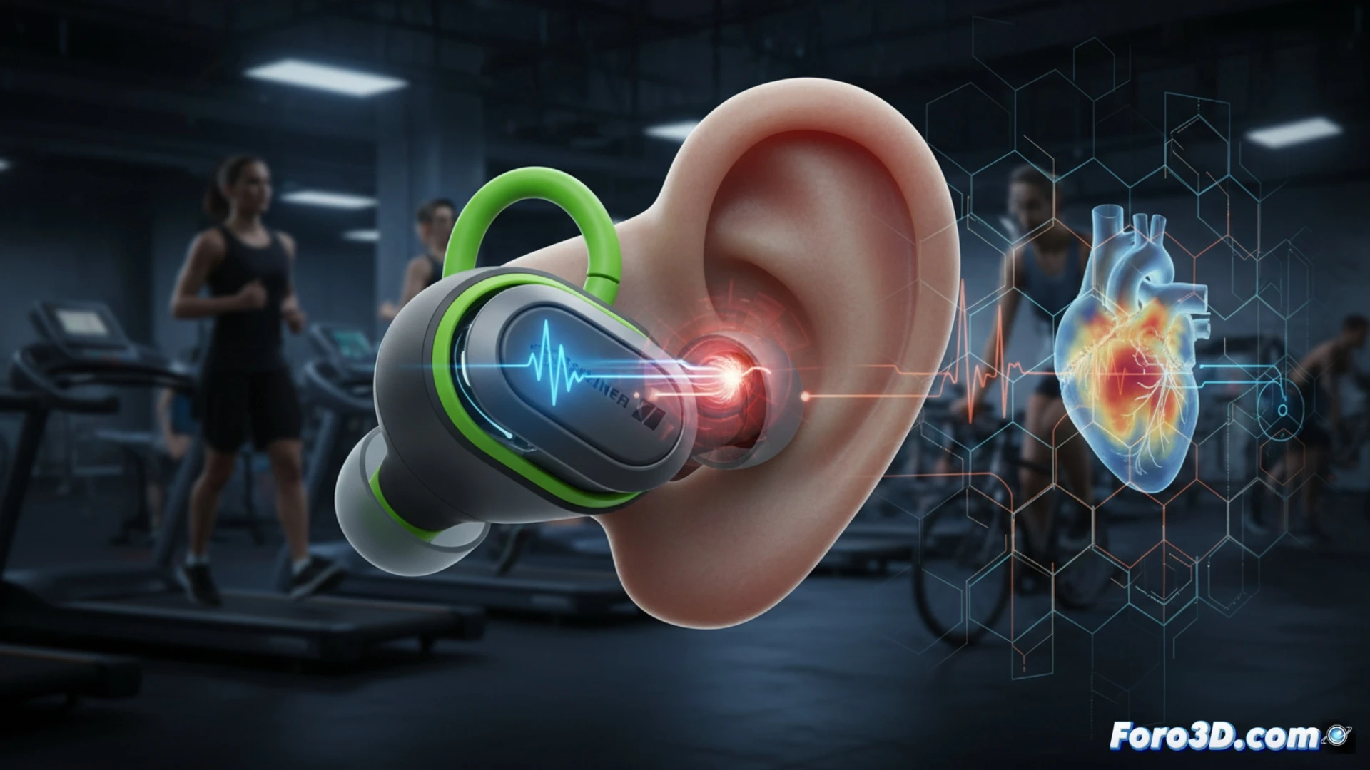 Auriculares Sennheiser Momentum Sport con sensores ópticos para medir ritmo cardíaco y temperatura en deportes