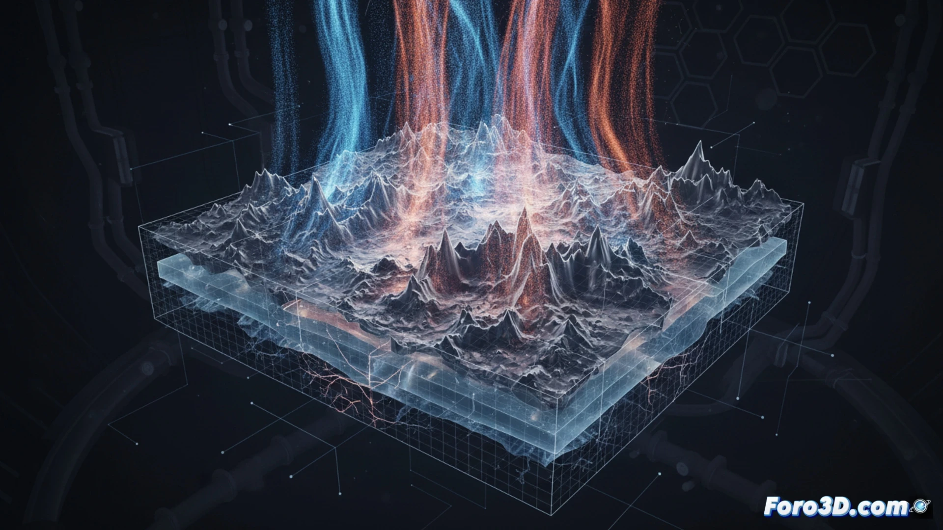 Simulación 3D de erosión por ablación en tungsteno del divertor de fusión nuclear