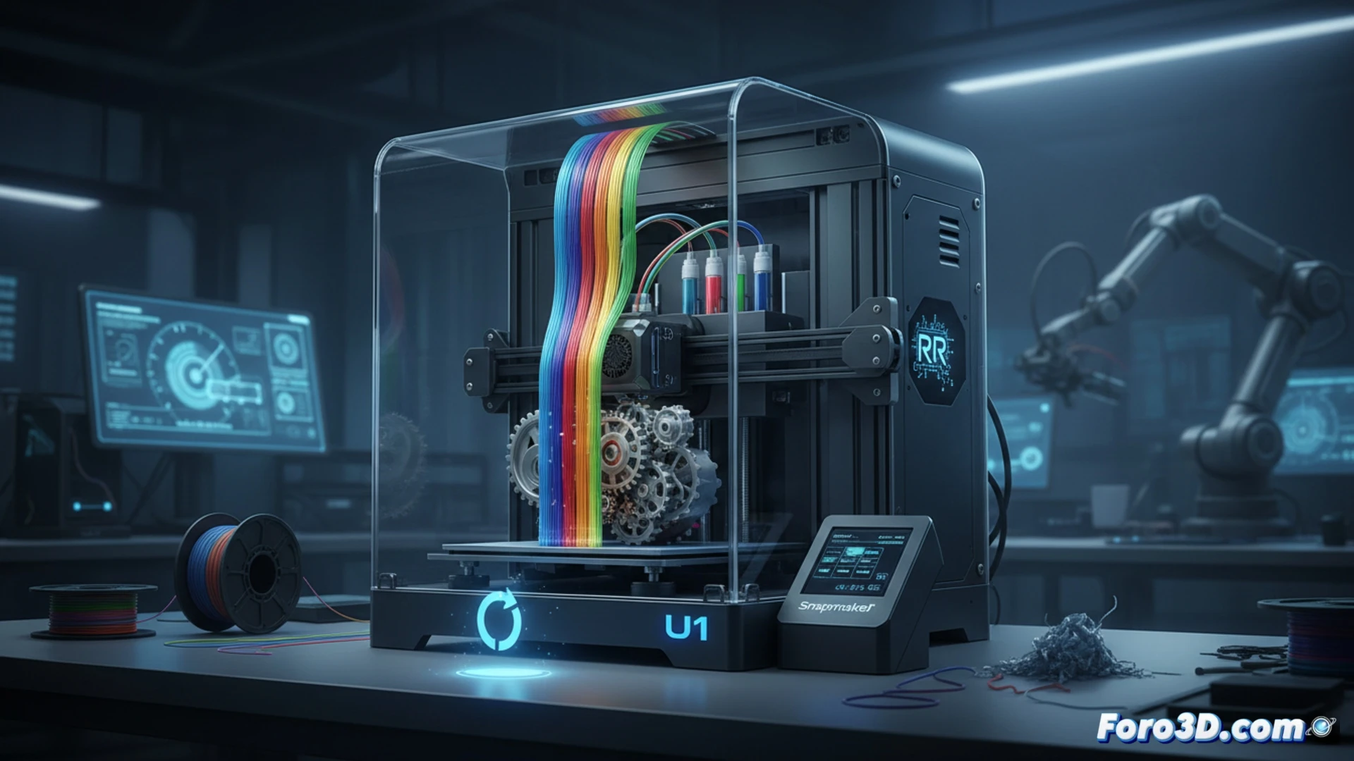 Snapmaker integrates variable color without changing filament in the U1