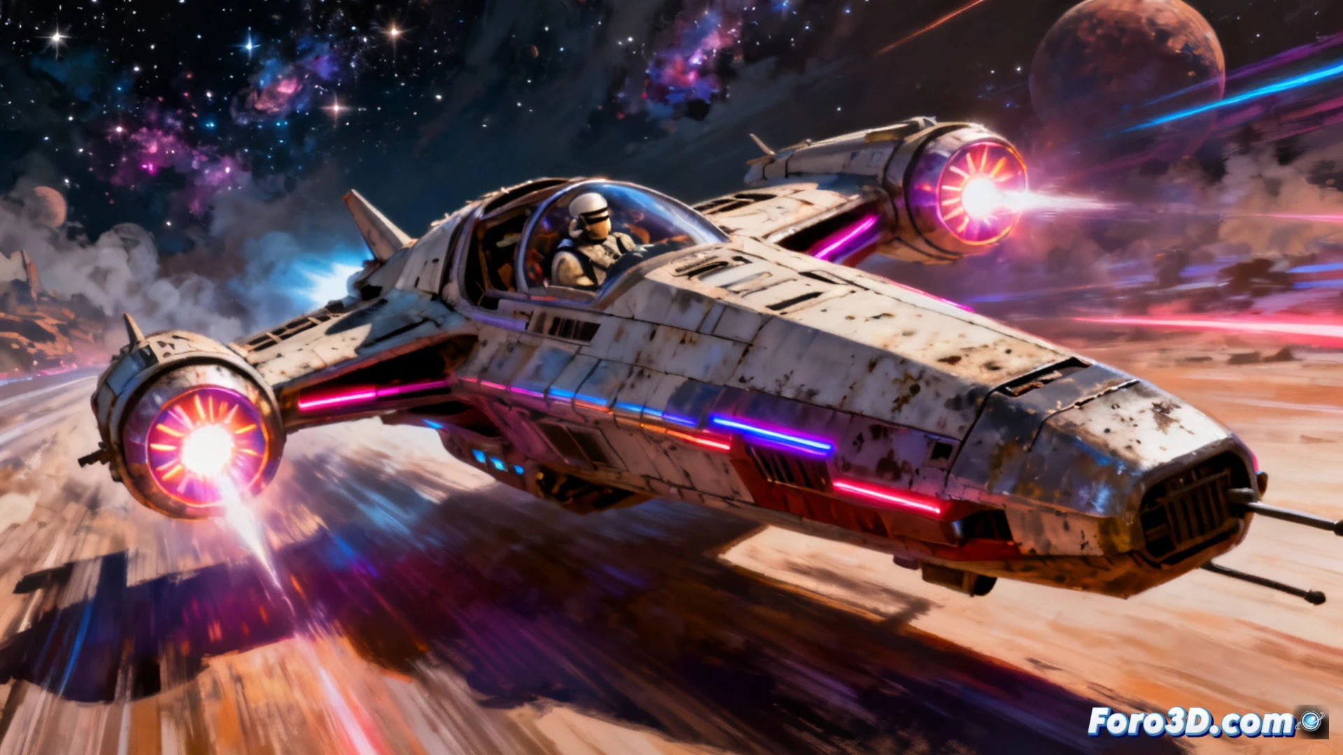 Star Wars Galactic Racer glänzt mit einem Plakat, wie man es heute nicht mehr findet