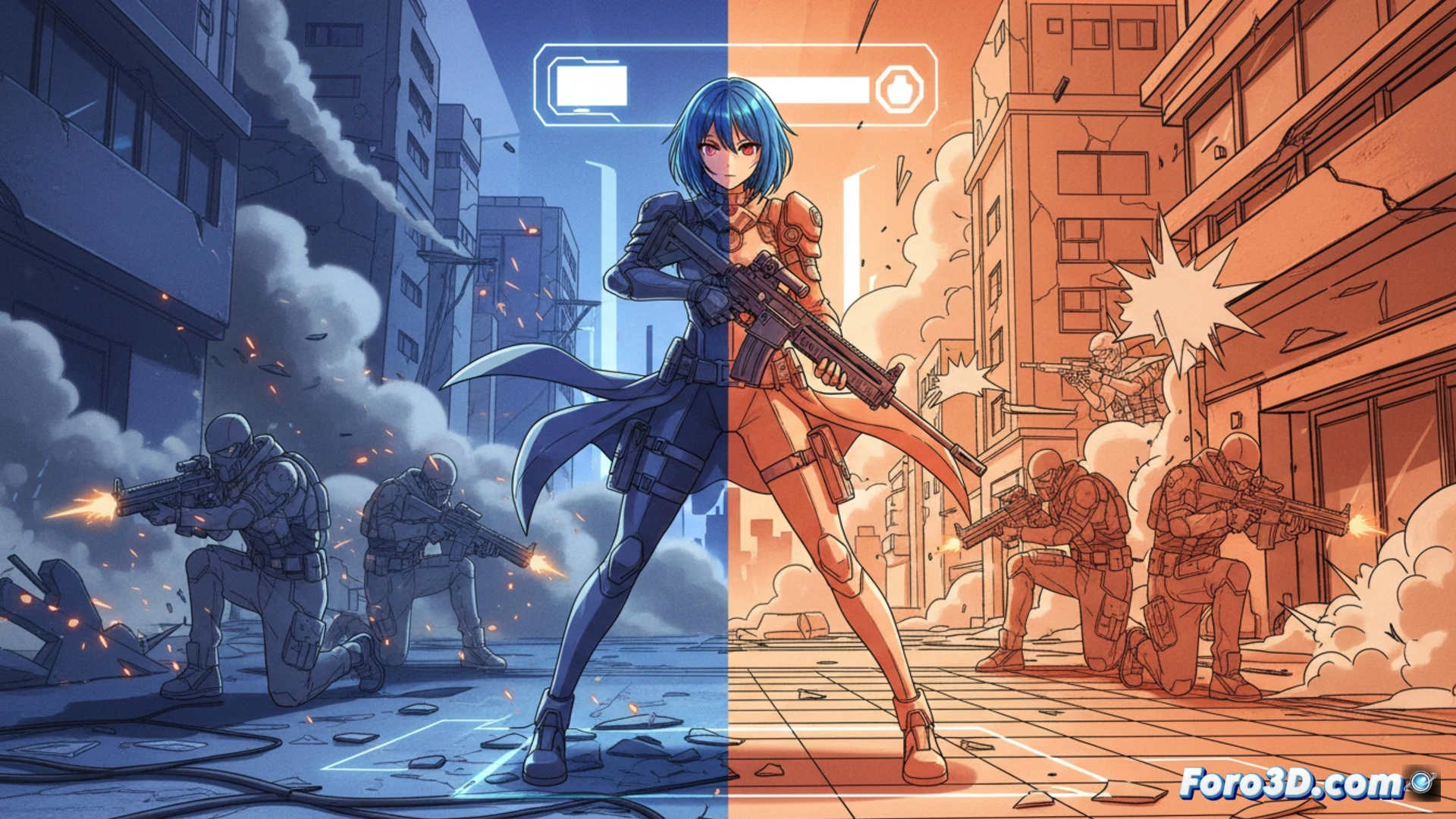 Strinova anime shooter táctico con personajes 2D y 3D en Unreal Engine 4