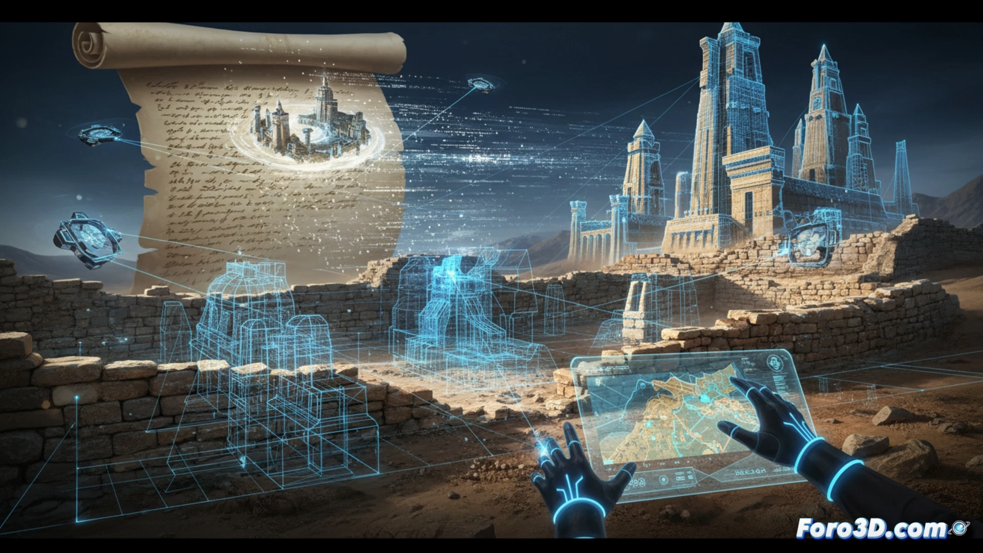 Reconstruccion 3D de la ciudad mitica de Tartessos con tecnologia fotogrametrica y escaneo digital