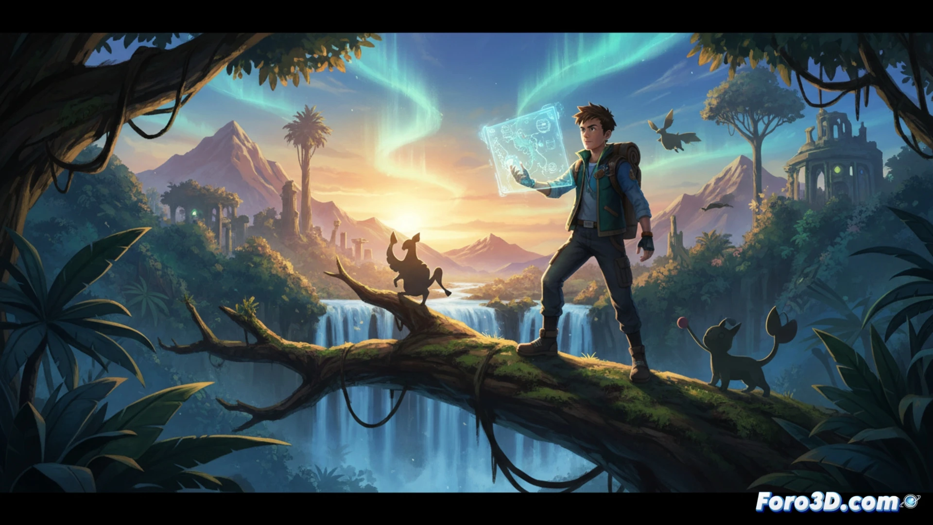 Tetsuo Yajima dirige una cámara en movimiento sobre un combate de Pokémon XY, con paisajes dinámicos de fondo.