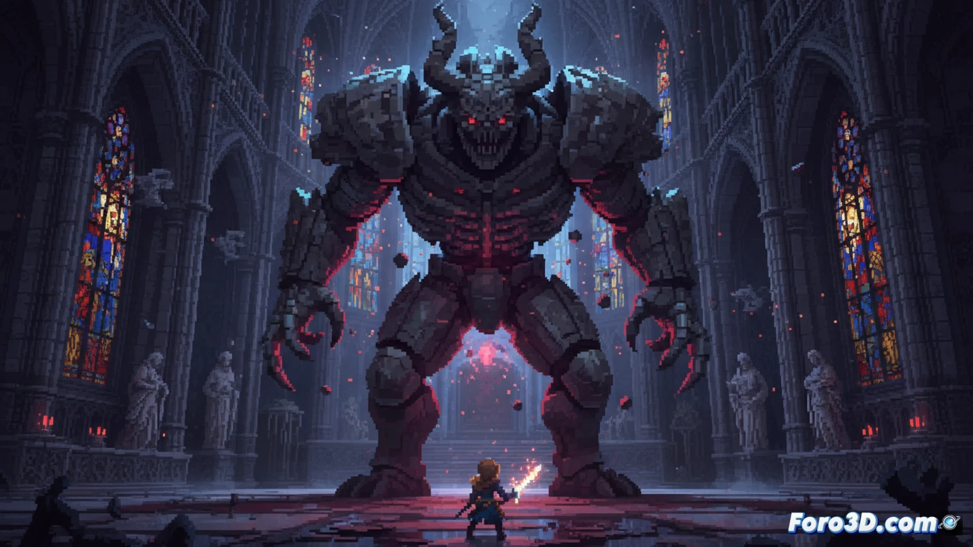 The Last Faith pixel art híbrido con modelos 3D pre-renderizados en Unity, iluminación dinámica 2D